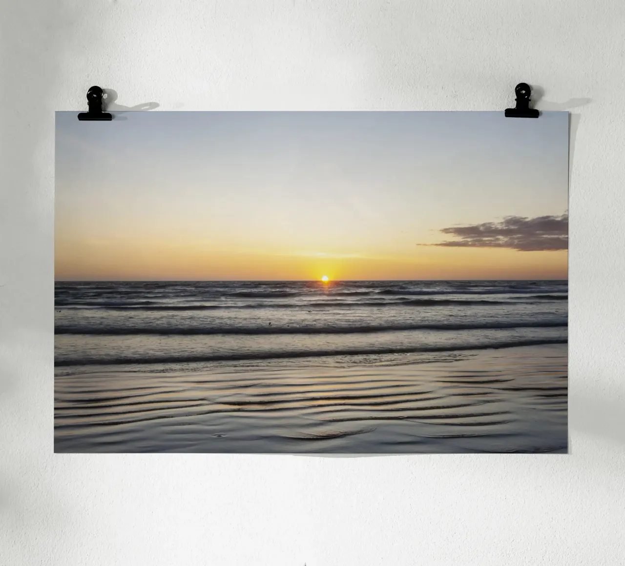 Morro Bay Kalifornien 1 Poster mit Aluminium Rahmen von Barbara Buderath Fotodesign