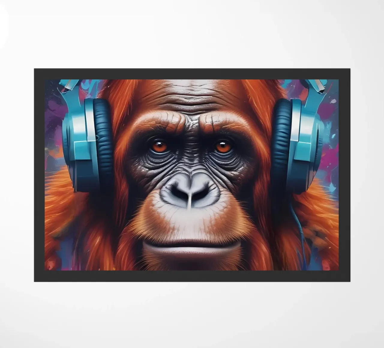 Orangutan in cuffia zerbino da MakArena