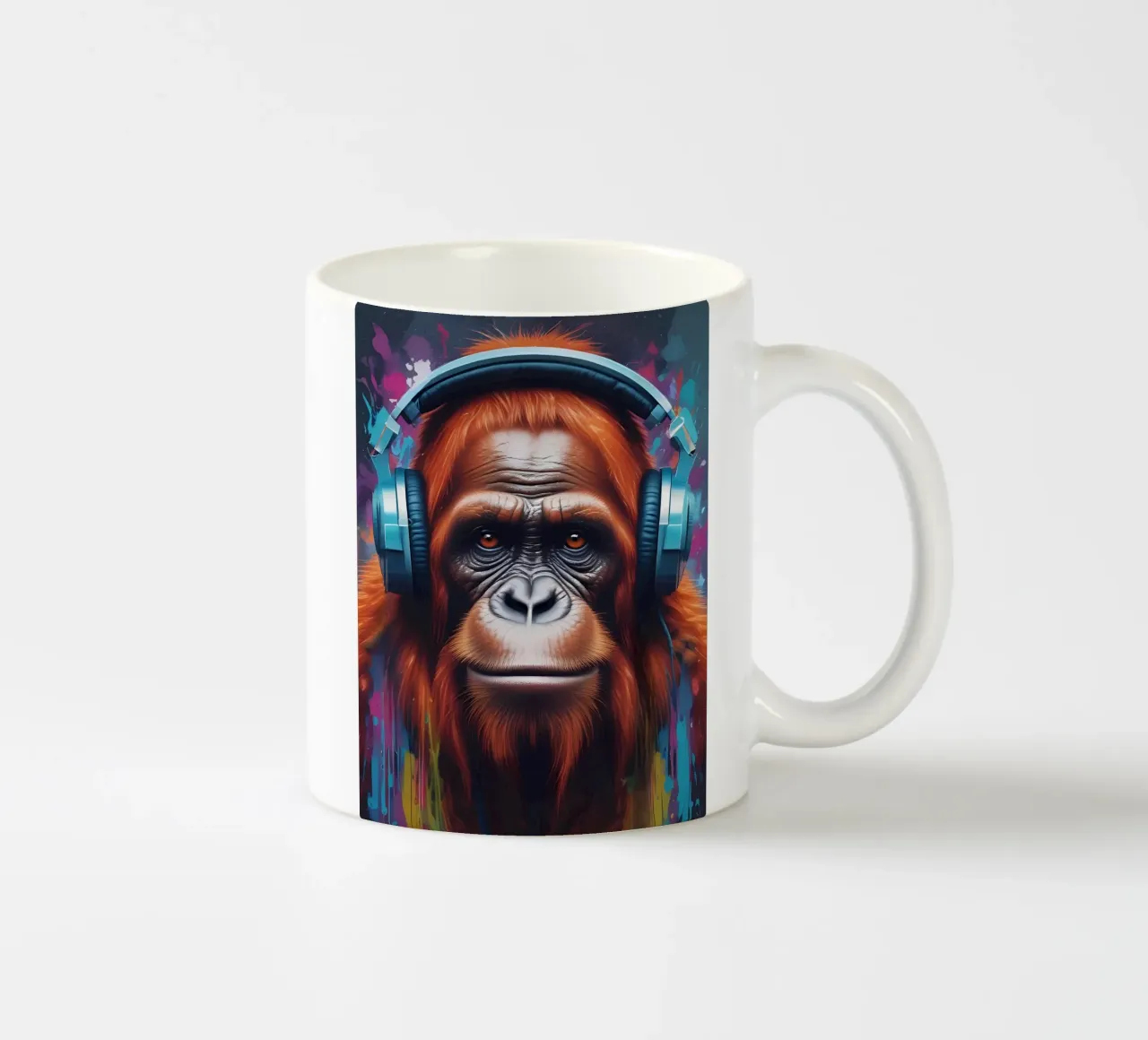 Orangutan in cuffia tazza in ceramica da MakArena