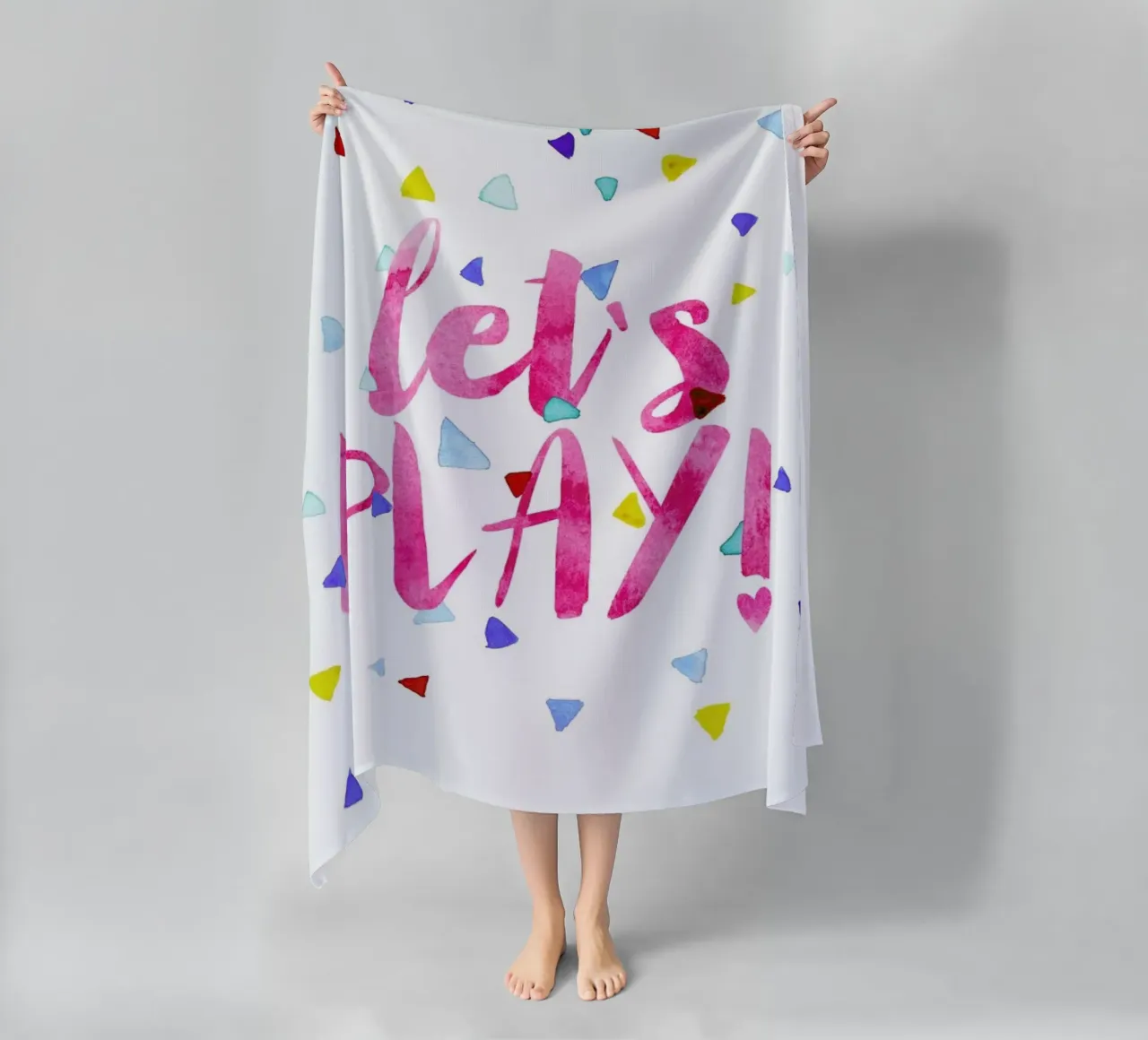 Let's Play beach towel by treechild