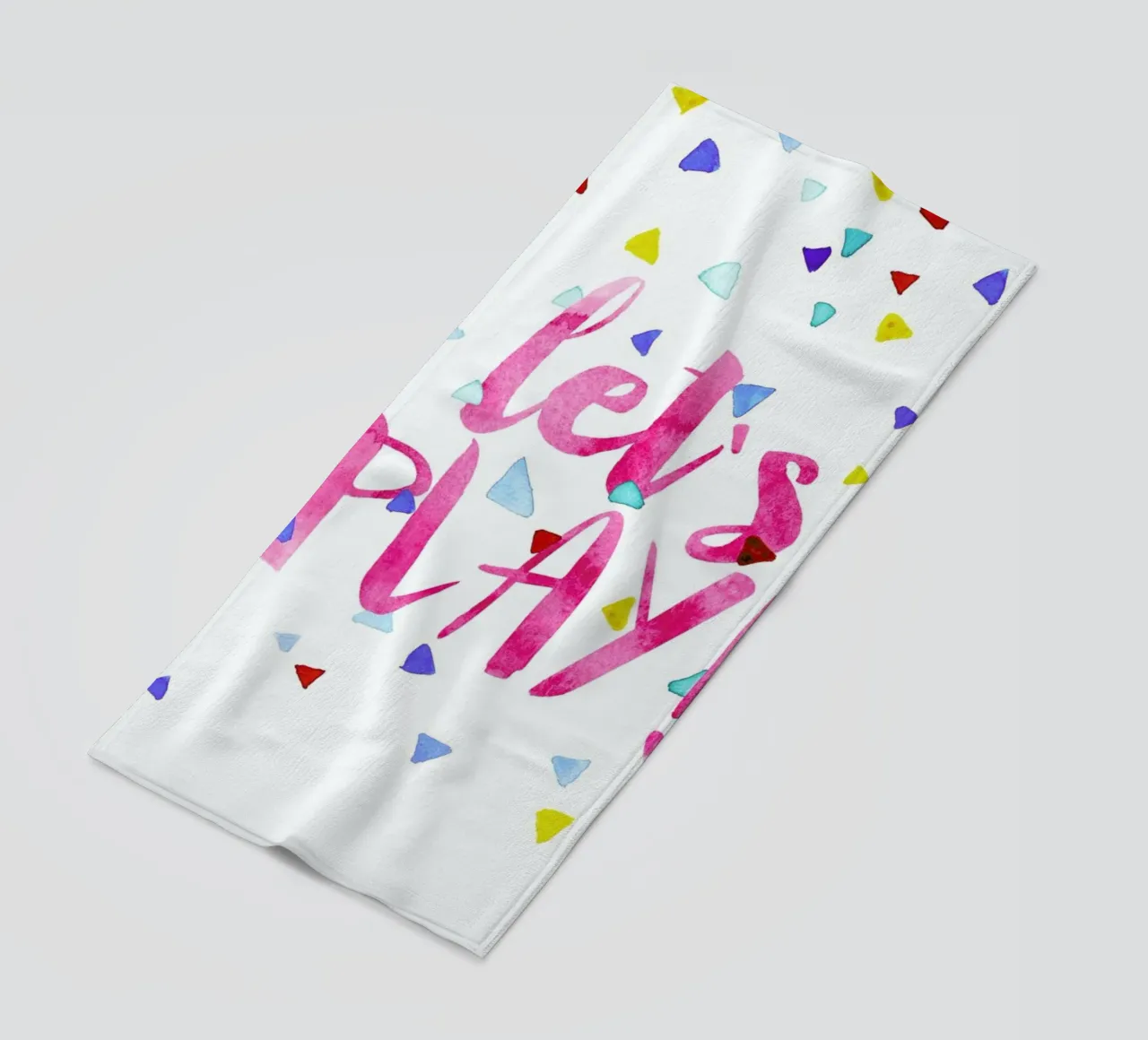 Let's Play beach towel by treechild