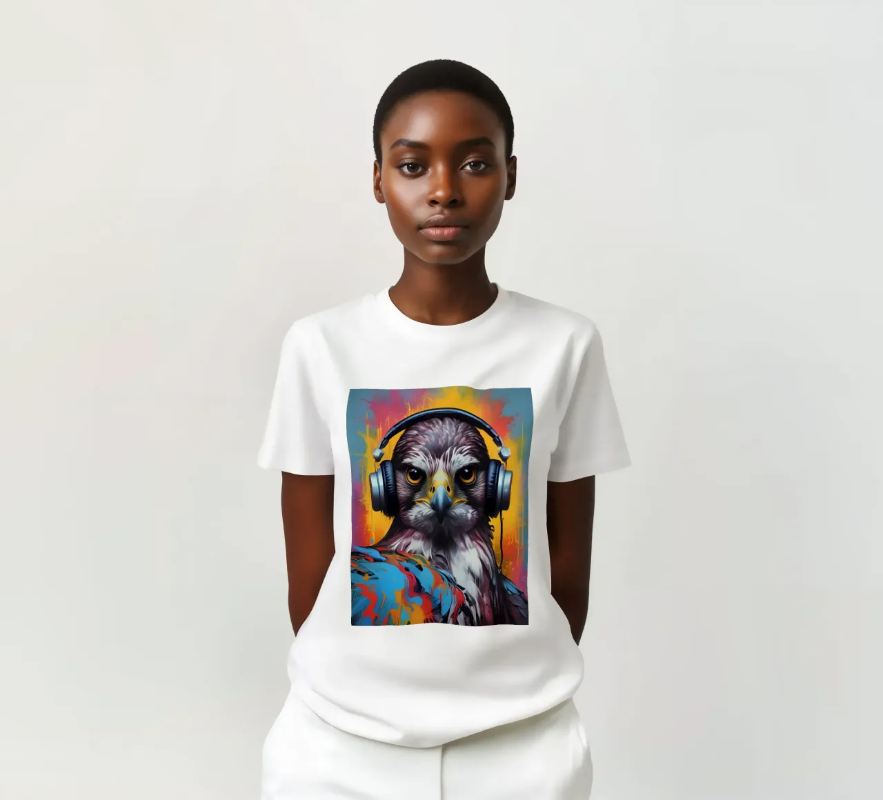 Falcon in cuffia t-shirt da MakArena