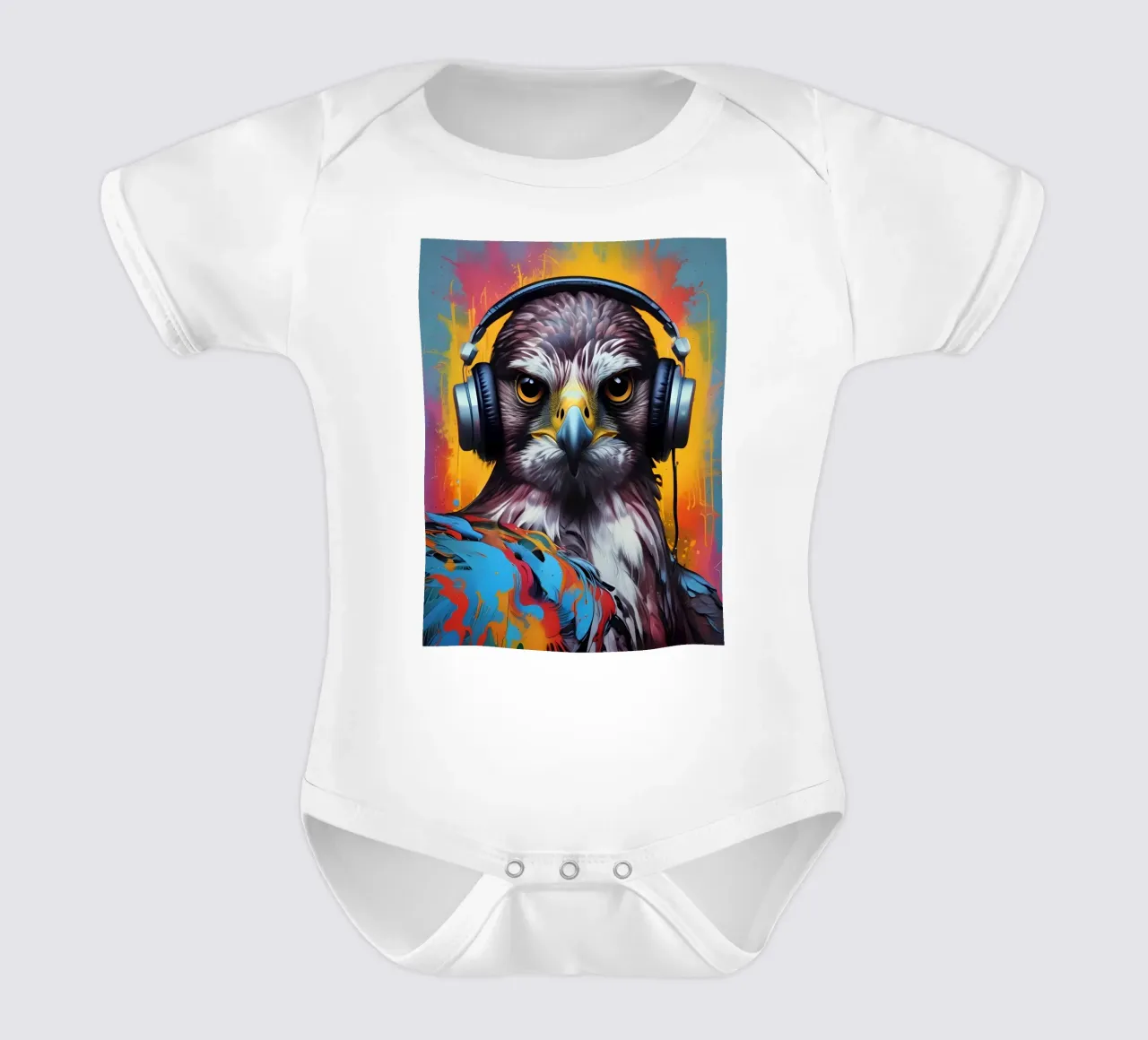 Falcon in cuffia body neonato maniche corte da MakArena