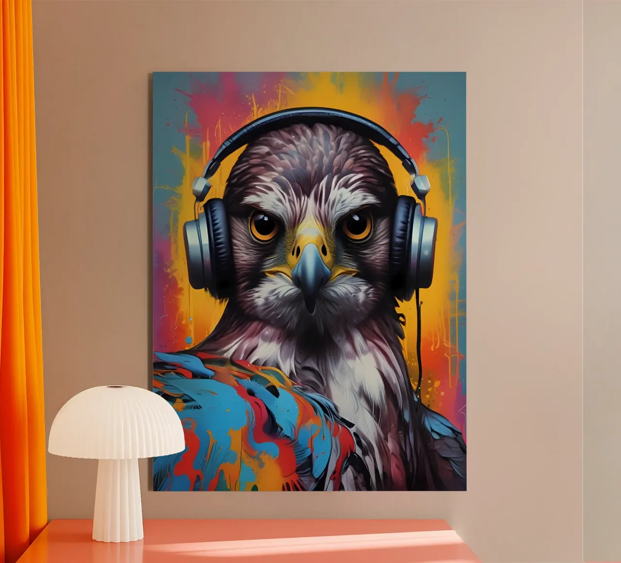 Falcon in cuffia alluminio dibond da MakArena