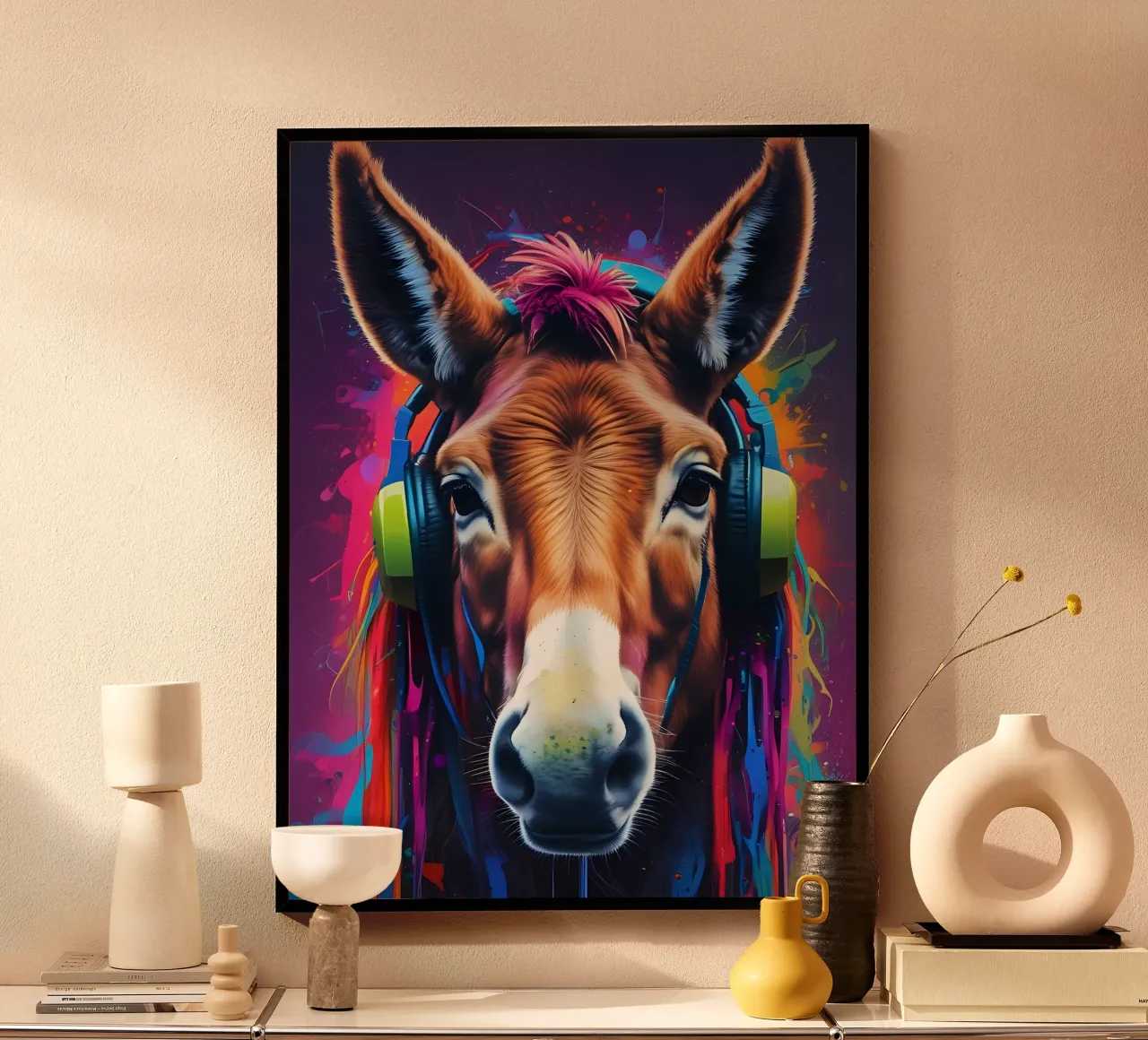 Asino in cuffia poster da MakArena