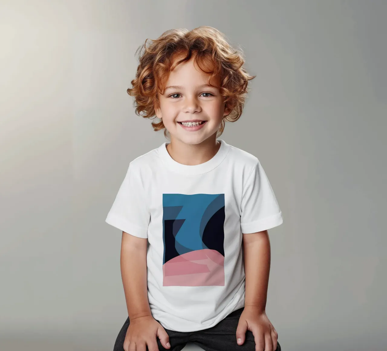 Contrast 1 kids t-shirt by Jonathan Lawes