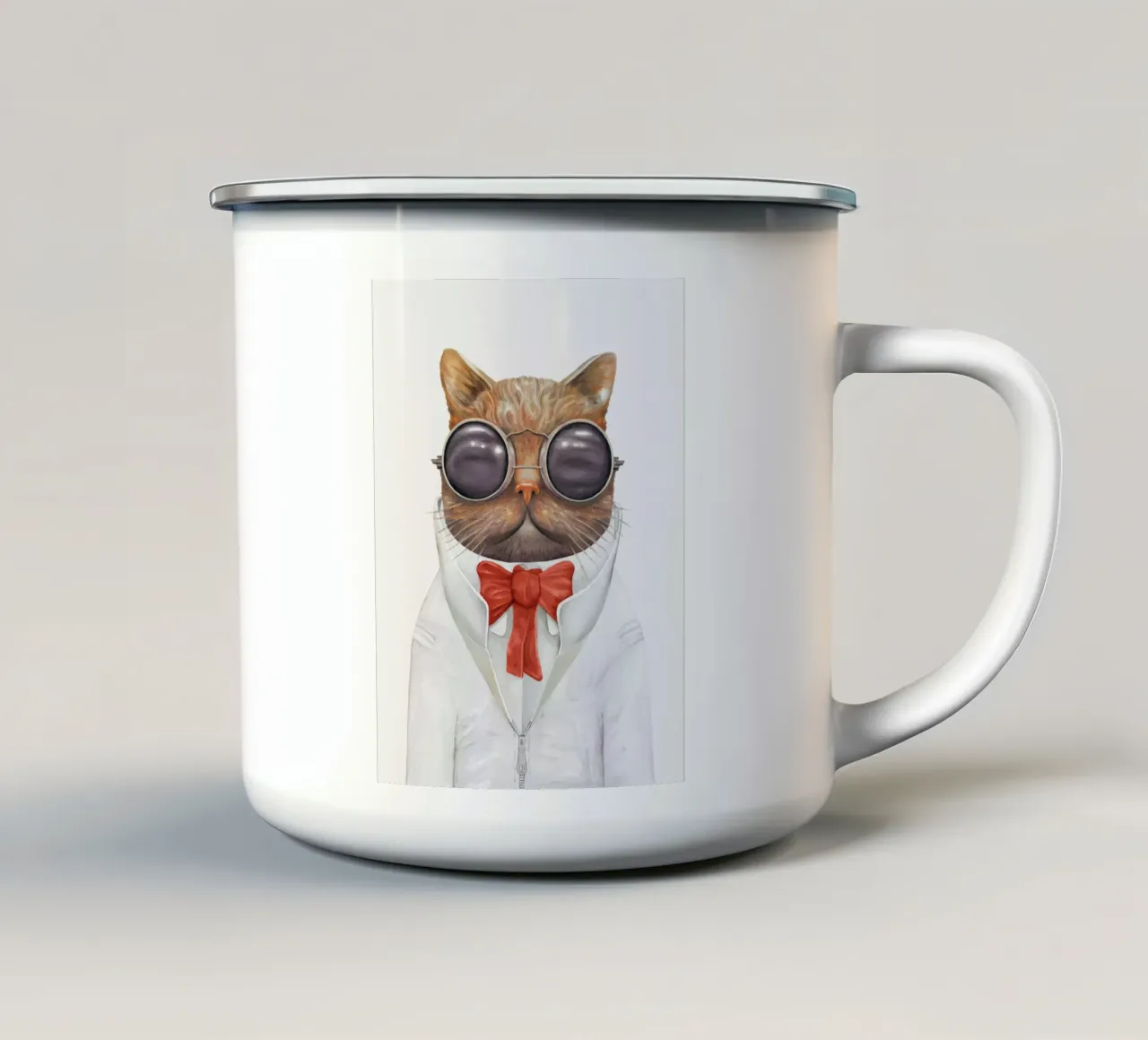 Gatto Astro tazza in smalto da Animal Crew
