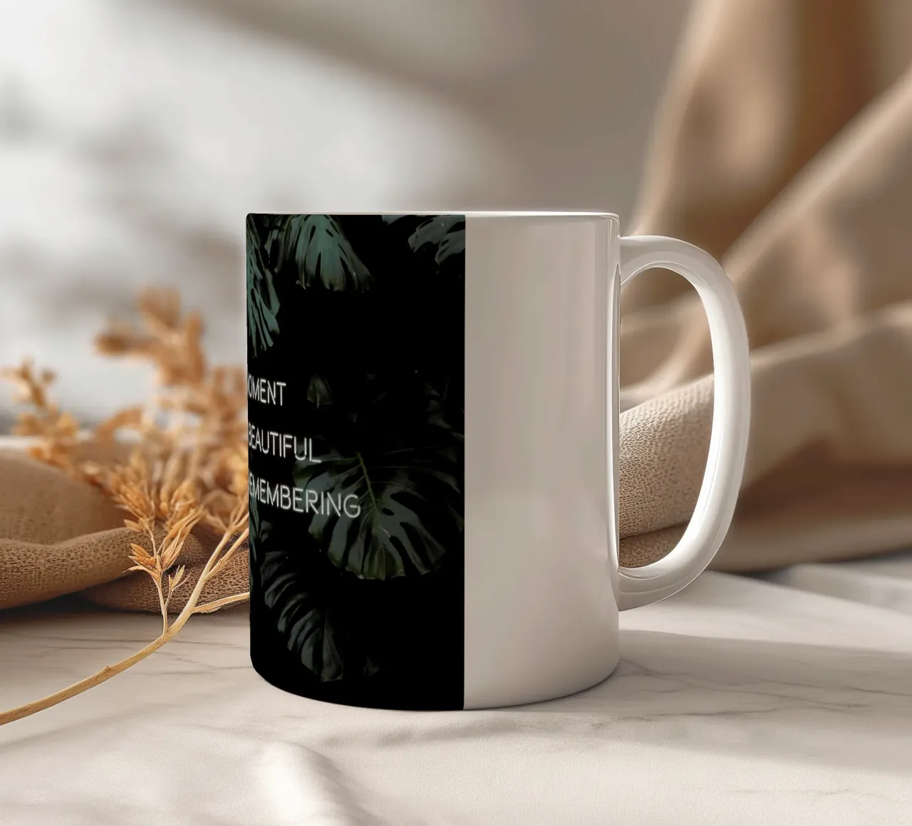 Live in the moment tazza in ceramica da Oh Darling