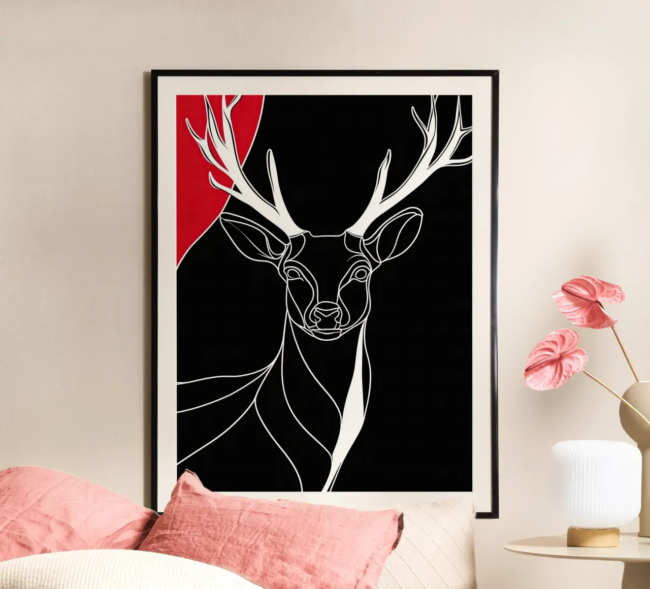 Cervo | Lineart poster da Autofocus