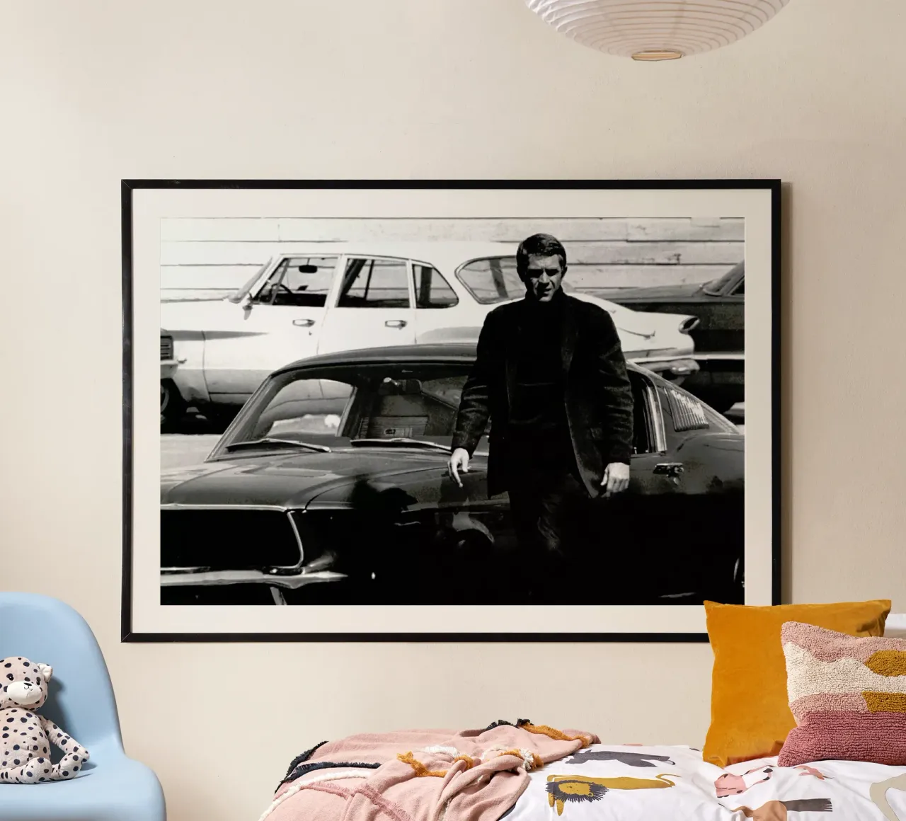 Steve McQueen in Bullitt, 1969 carta hahnemühle da Gallery Print and Art Limited