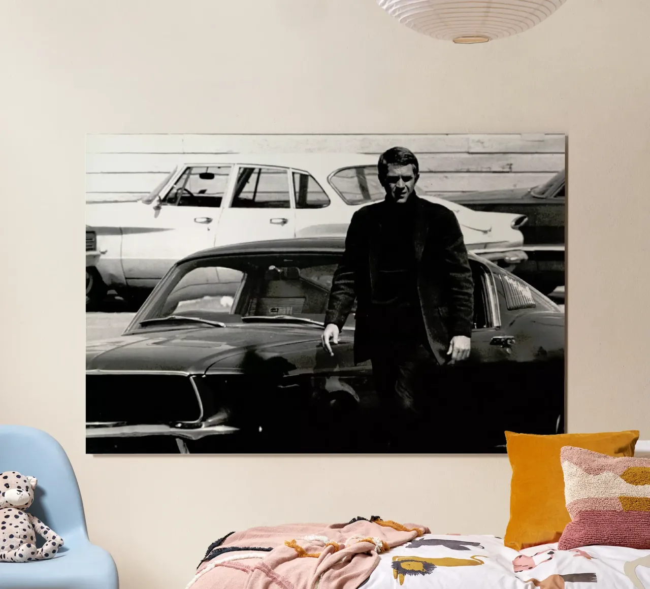 Steve McQueen in Bullitt, 1969 carta hahnemühle da Gallery Print and Art Limited