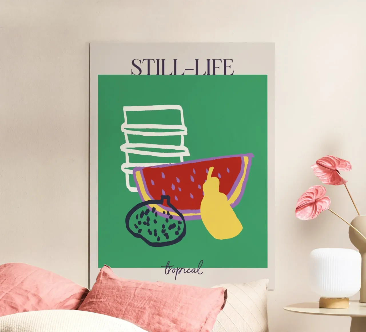 Lumina Series No 10 poster con telaio in legno da treechild