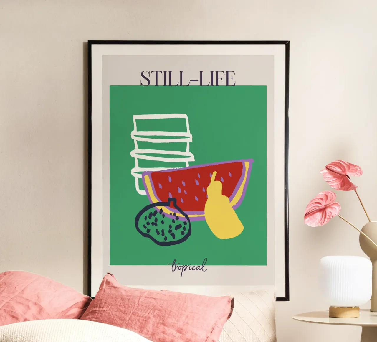 Lumina Series No 10 poster con telaio in legno da treechild