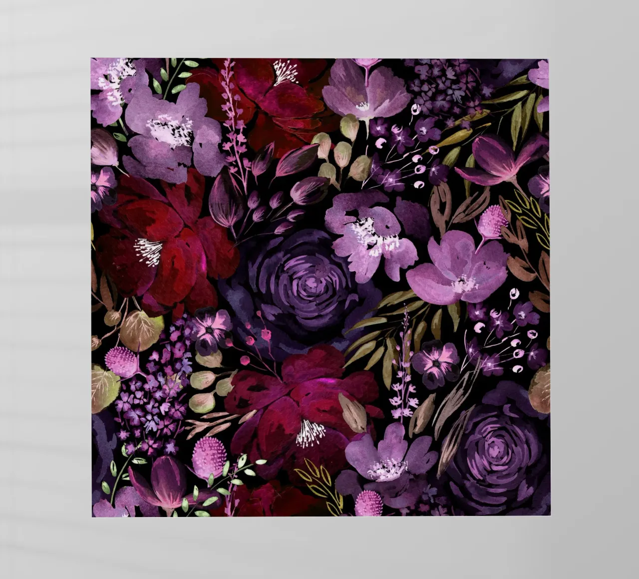 Dark Floral Chaos - Red pellicola backlit da anisillustration