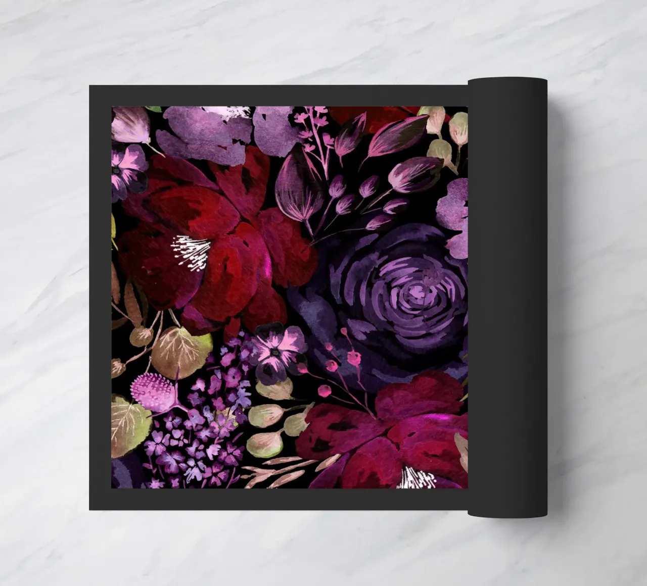 Dark Floral Chaos - Red zerbino da anisillustration