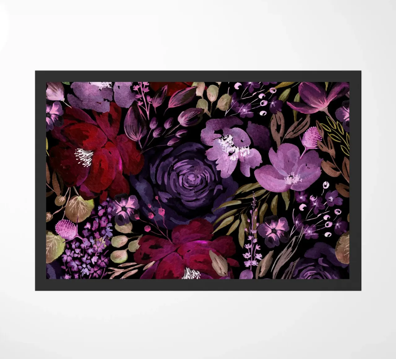 Dark Floral Chaos - Red zerbino da anisillustration