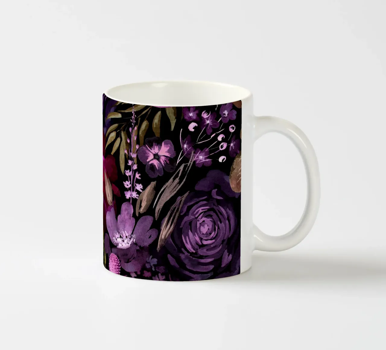 Dark Floral Chaos - Red tazza in ceramica da anisillustration