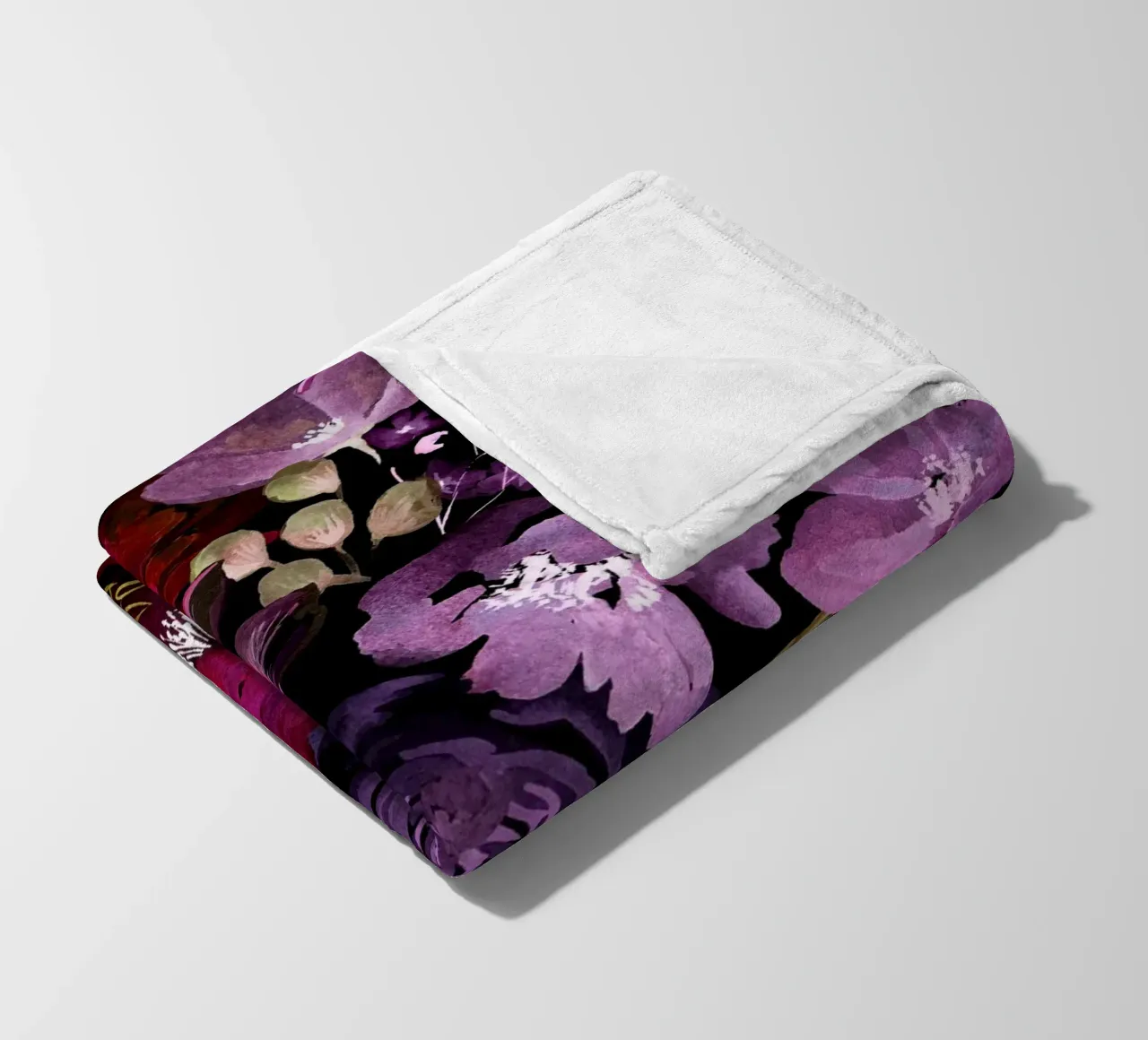 Dark Floral Chaos - Red coperta in pile da anisillustration