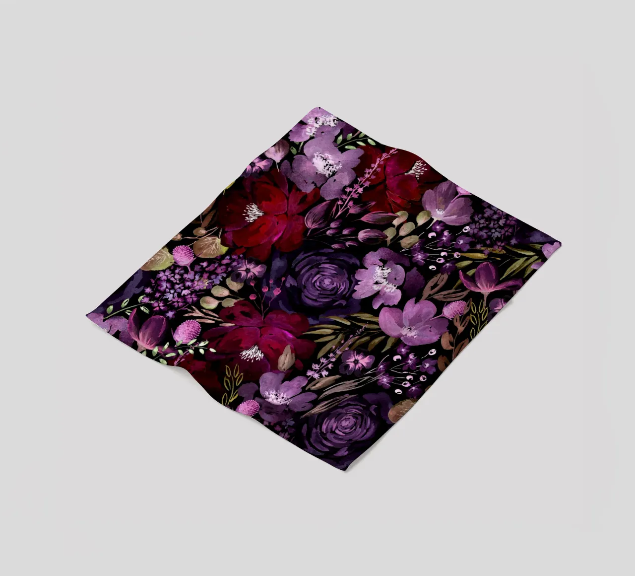 Dark Floral Chaos - Red coperta in pile da anisillustration