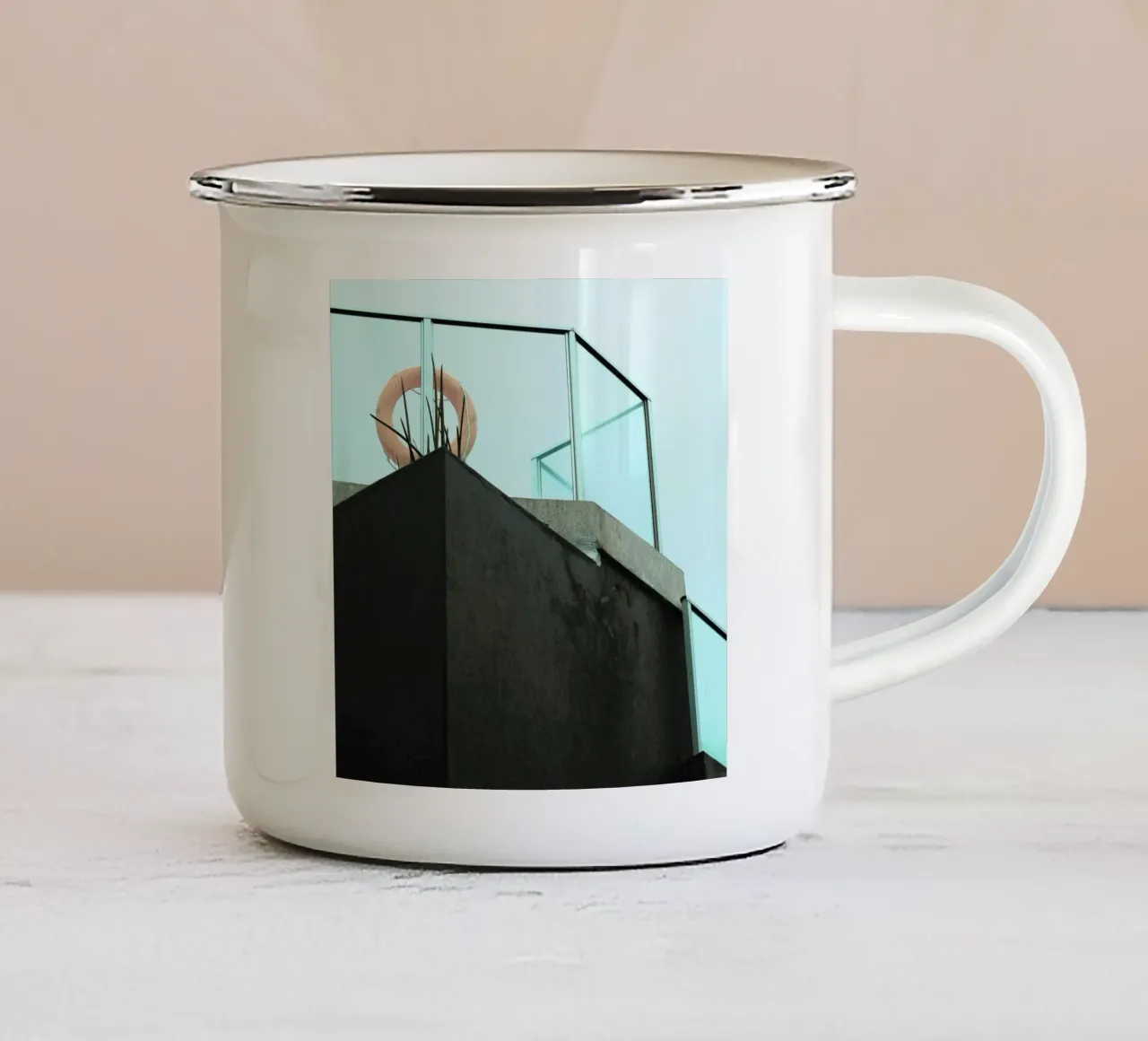 Paradiso tazza in smalto da Ballack Art House