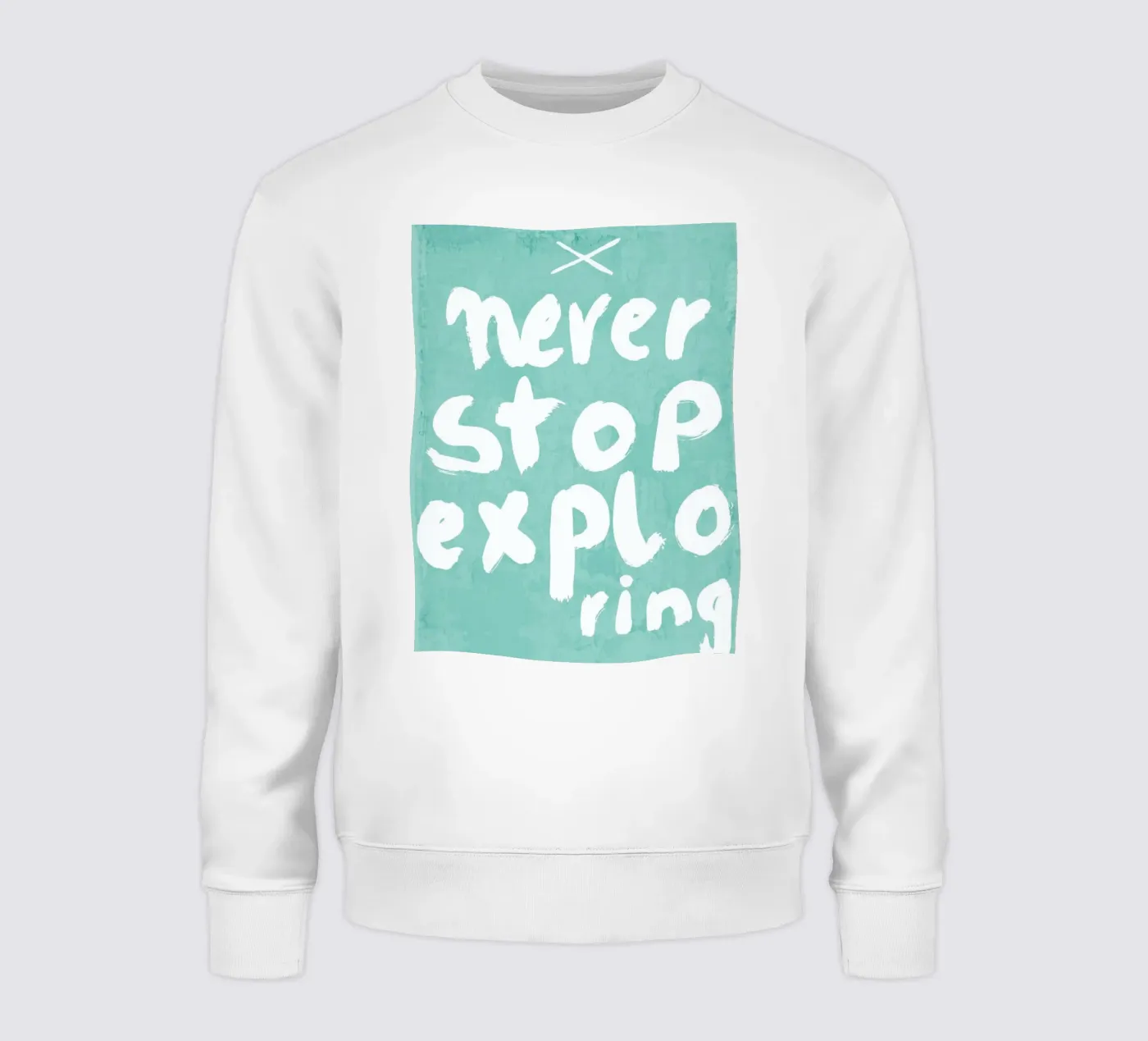 Never Stop Exploring sweatshirt van treechild