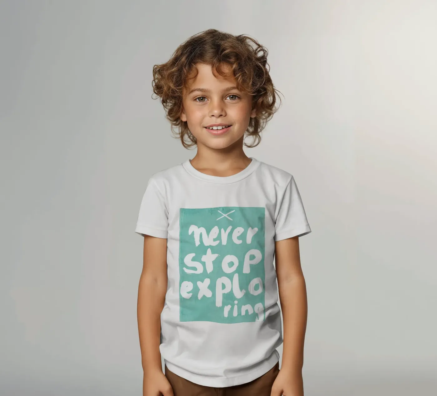 Never Stop Exploring t-shirt bambini da treechild