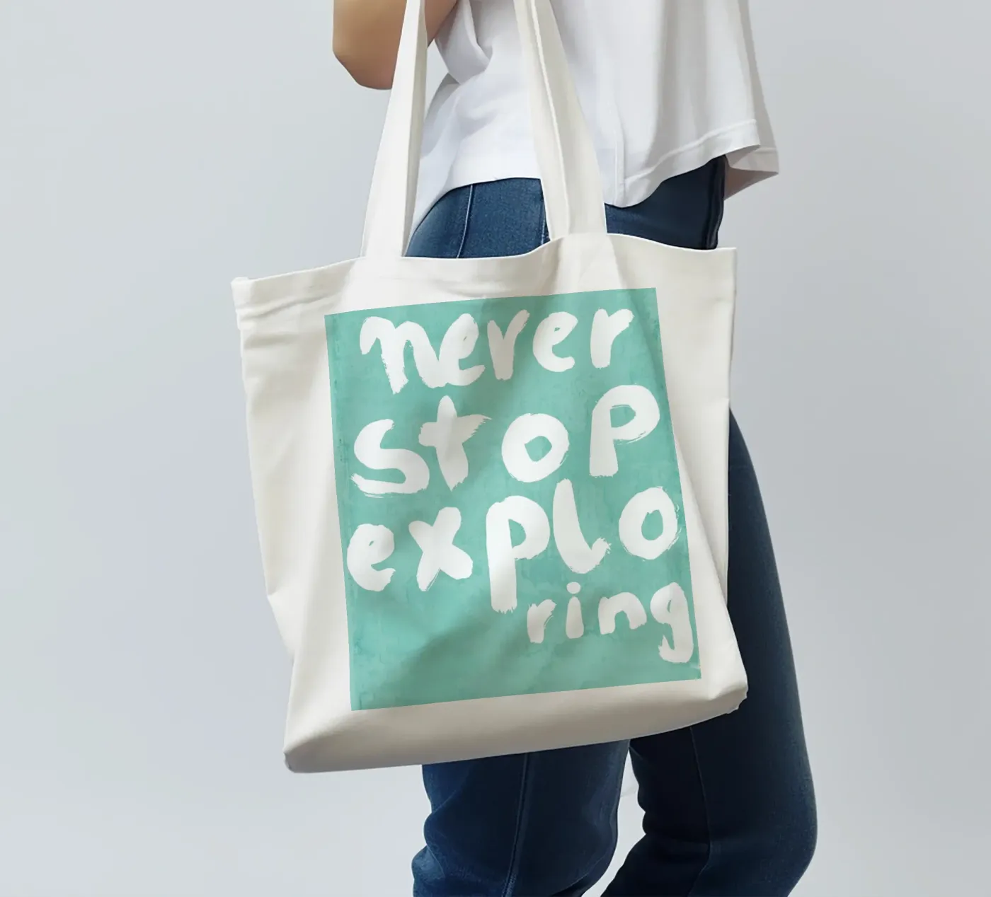 Never Stop Exploring tote bag by treechild