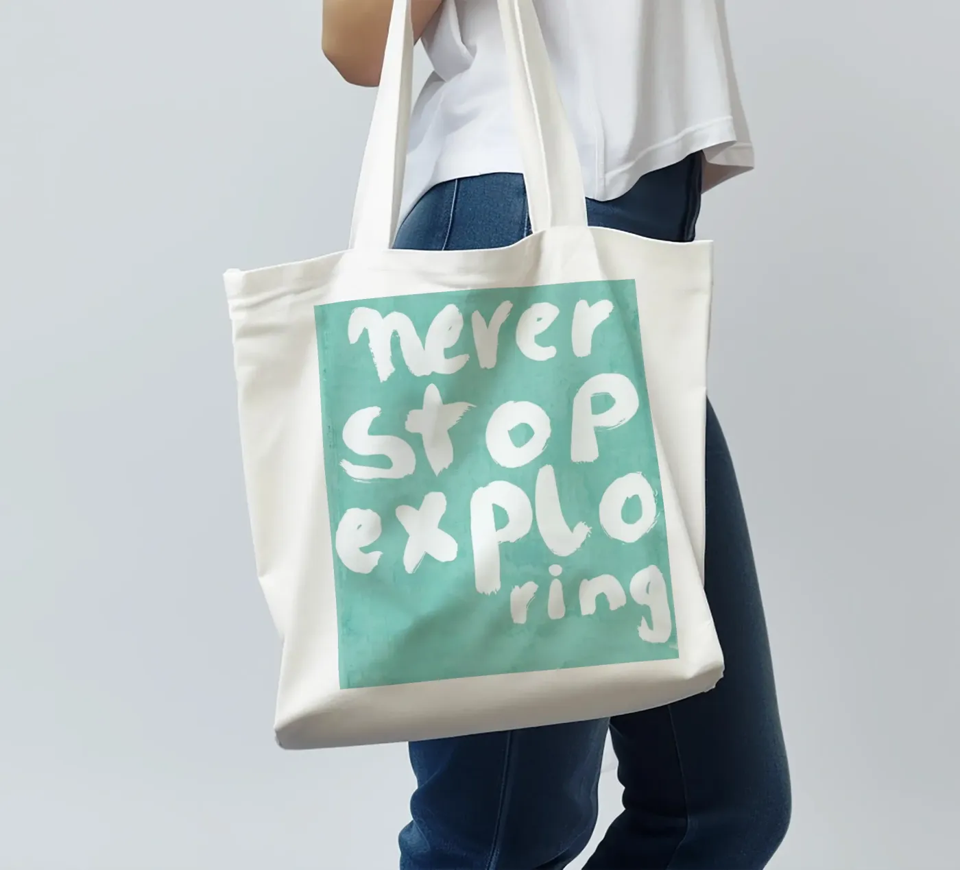 Never Stop Exploring tote bag by treechild