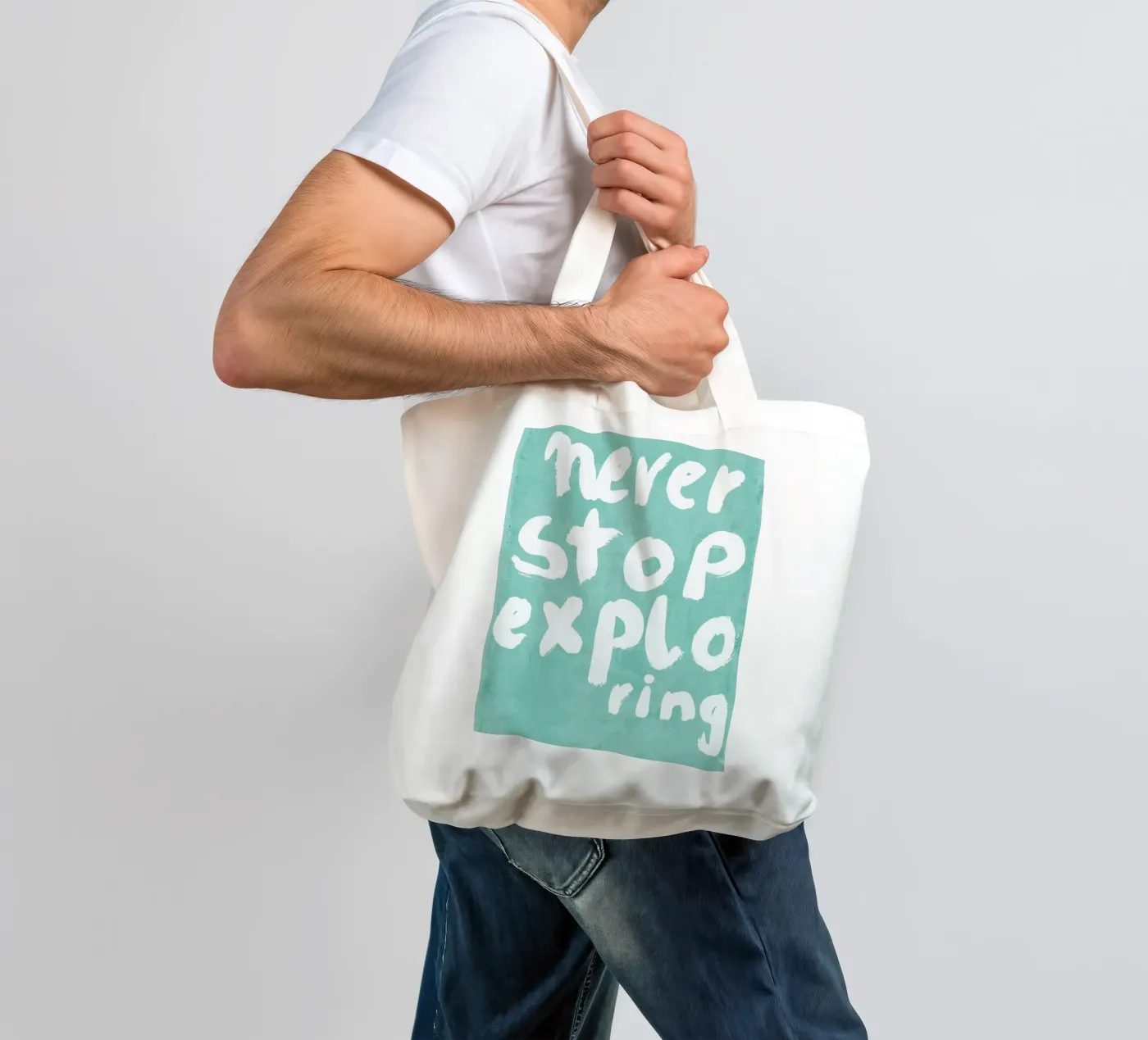 Never Stop Exploring tote bag by treechild