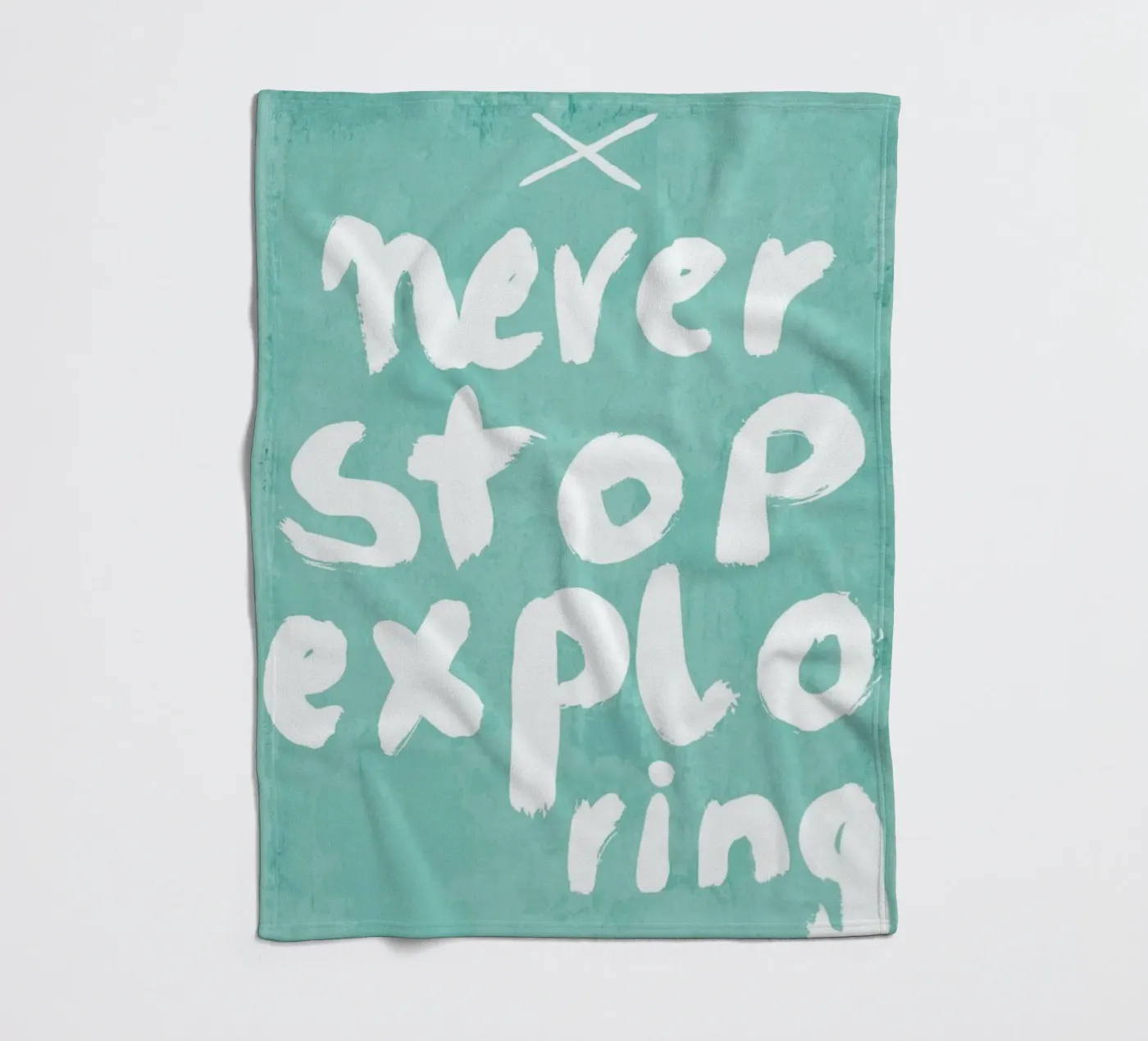 Never Stop Exploring Fleecedecke von treechild