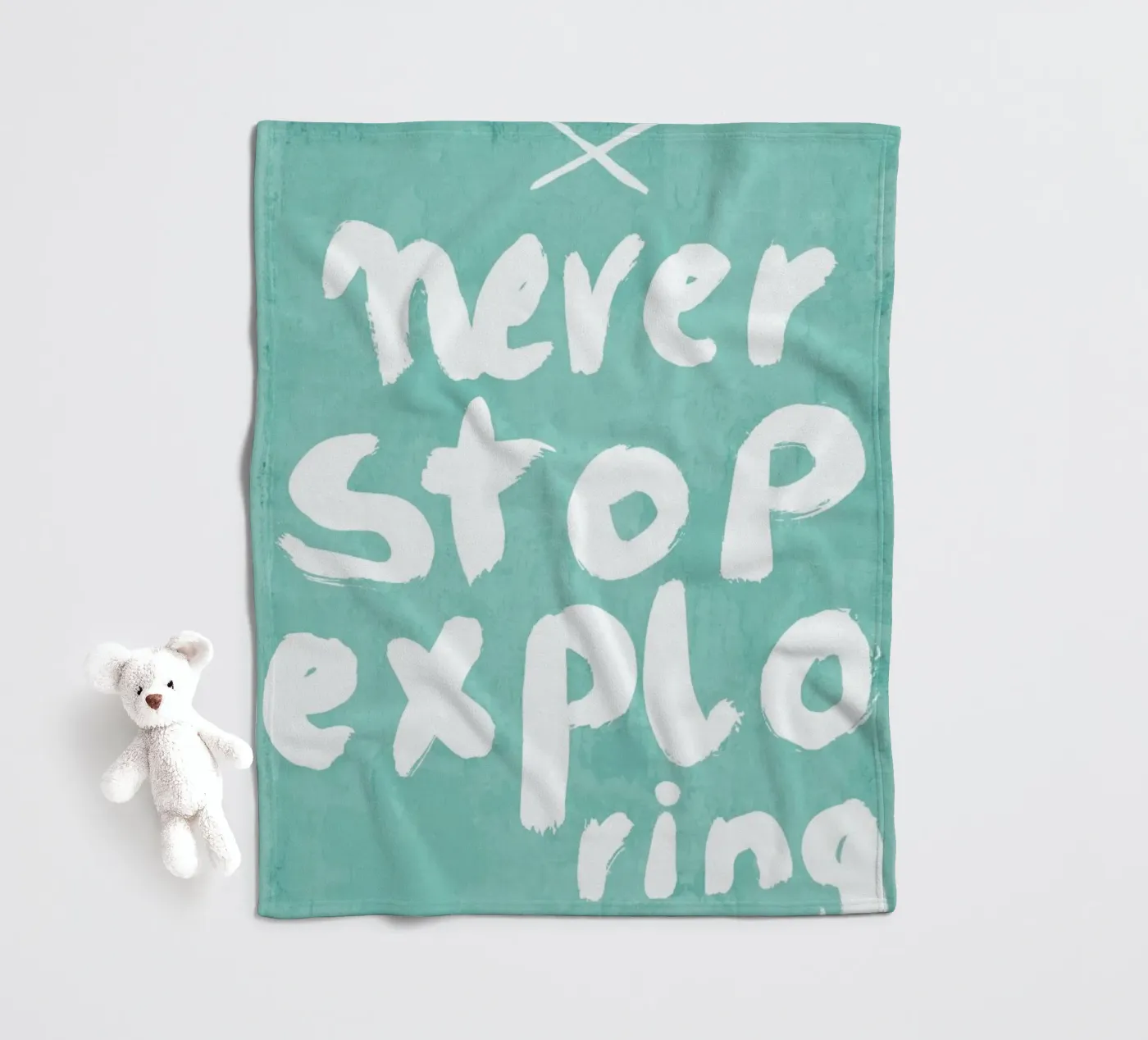 Never Stop Exploring fleecedeken van treechild