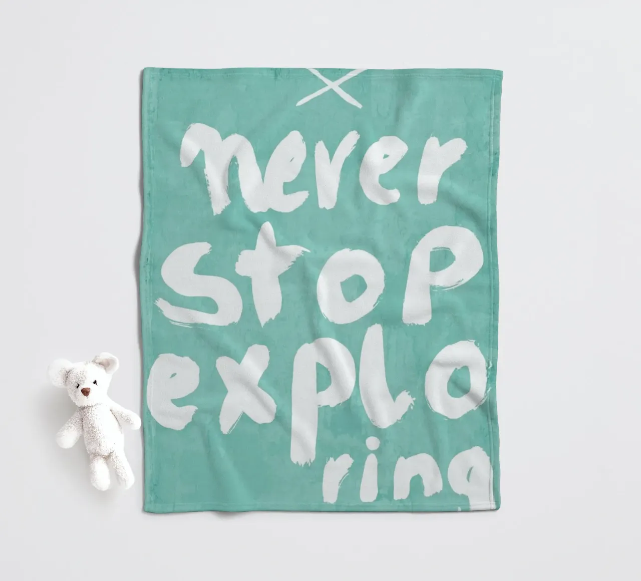 Never Stop Exploring Fleecedecke von treechild