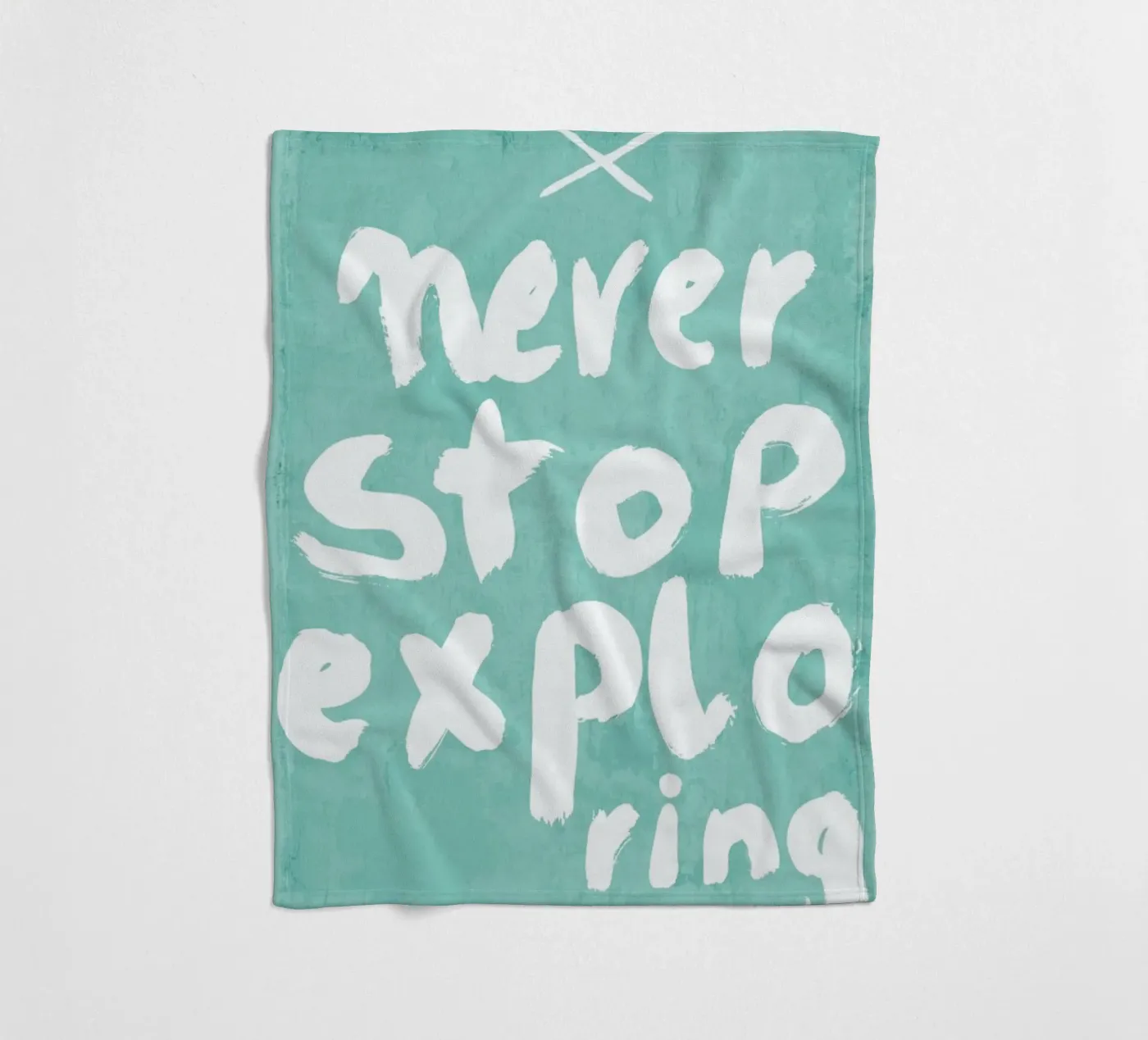 Never Stop Exploring Fleecedecke von treechild