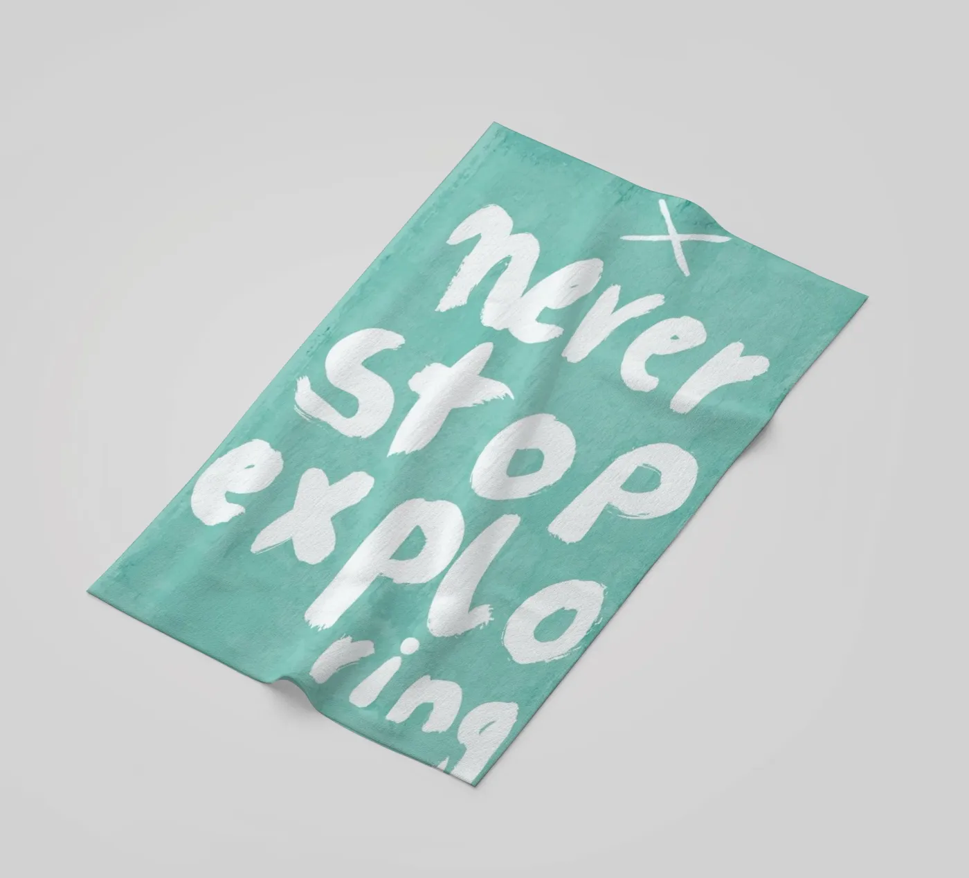 Never Stop Exploring beach towel by treechild