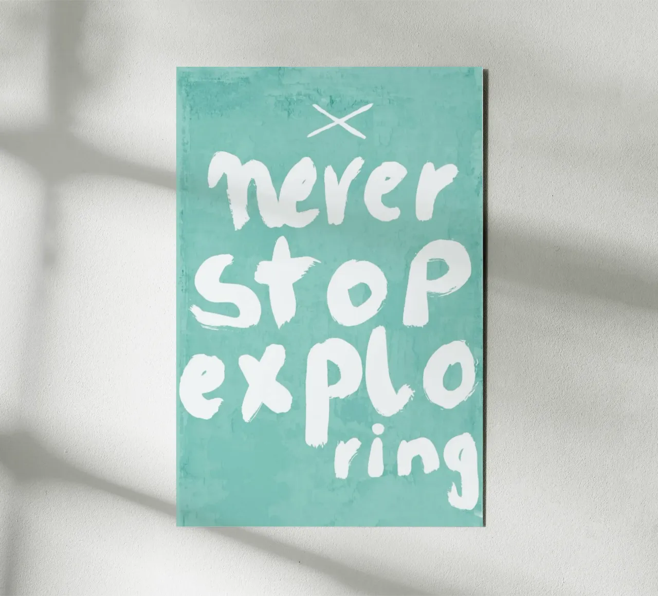 Never Stop Exploring alluminio dibond da treechild