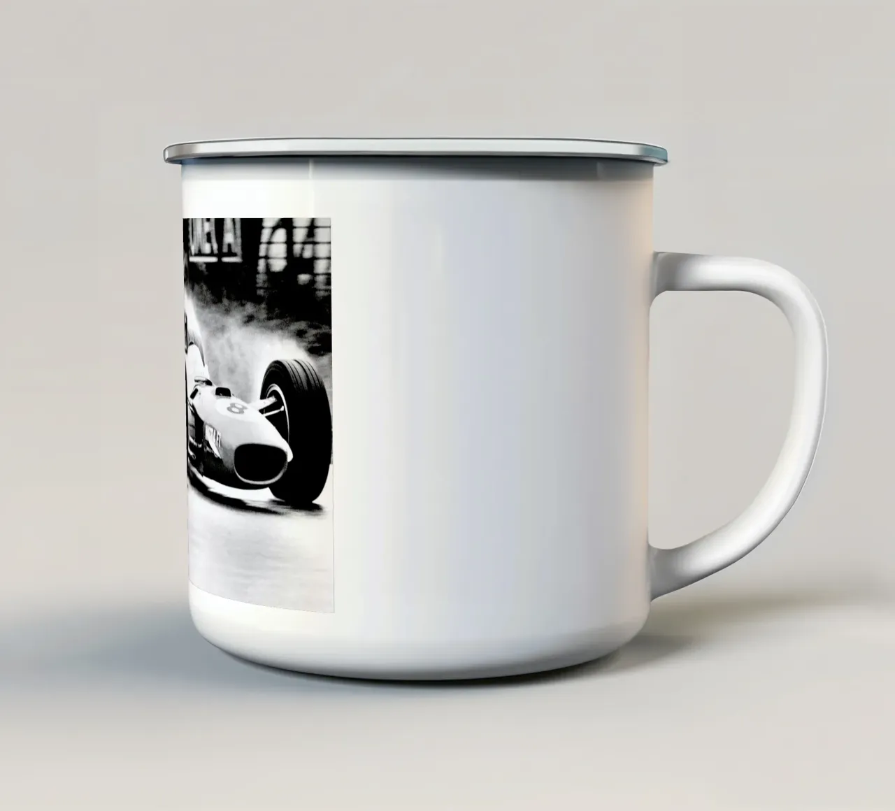Formula 1 tazza in smalto da Gallery Print and Art Limited