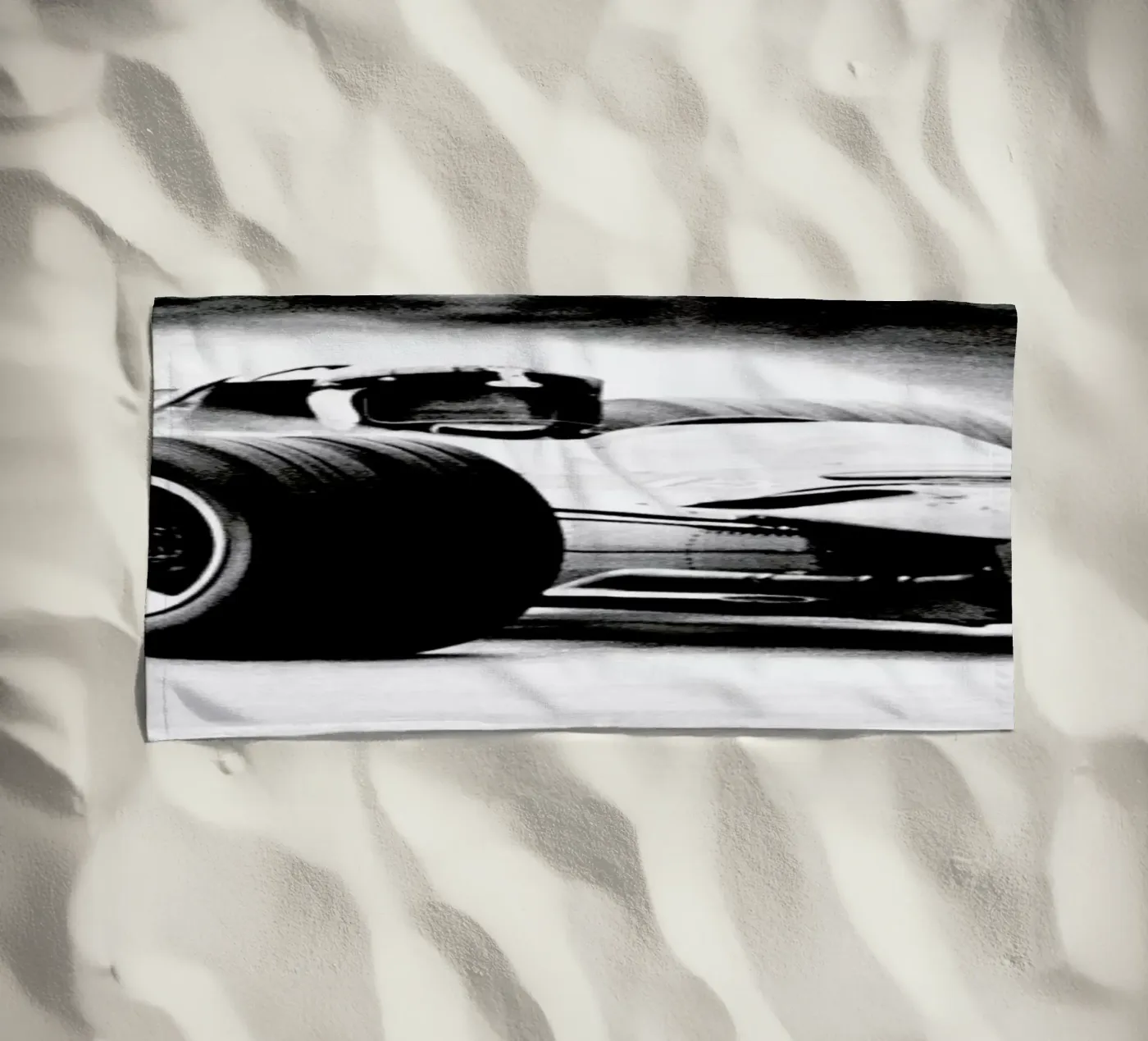 Formula 1 beach towel by Gallery Print and Art Limited