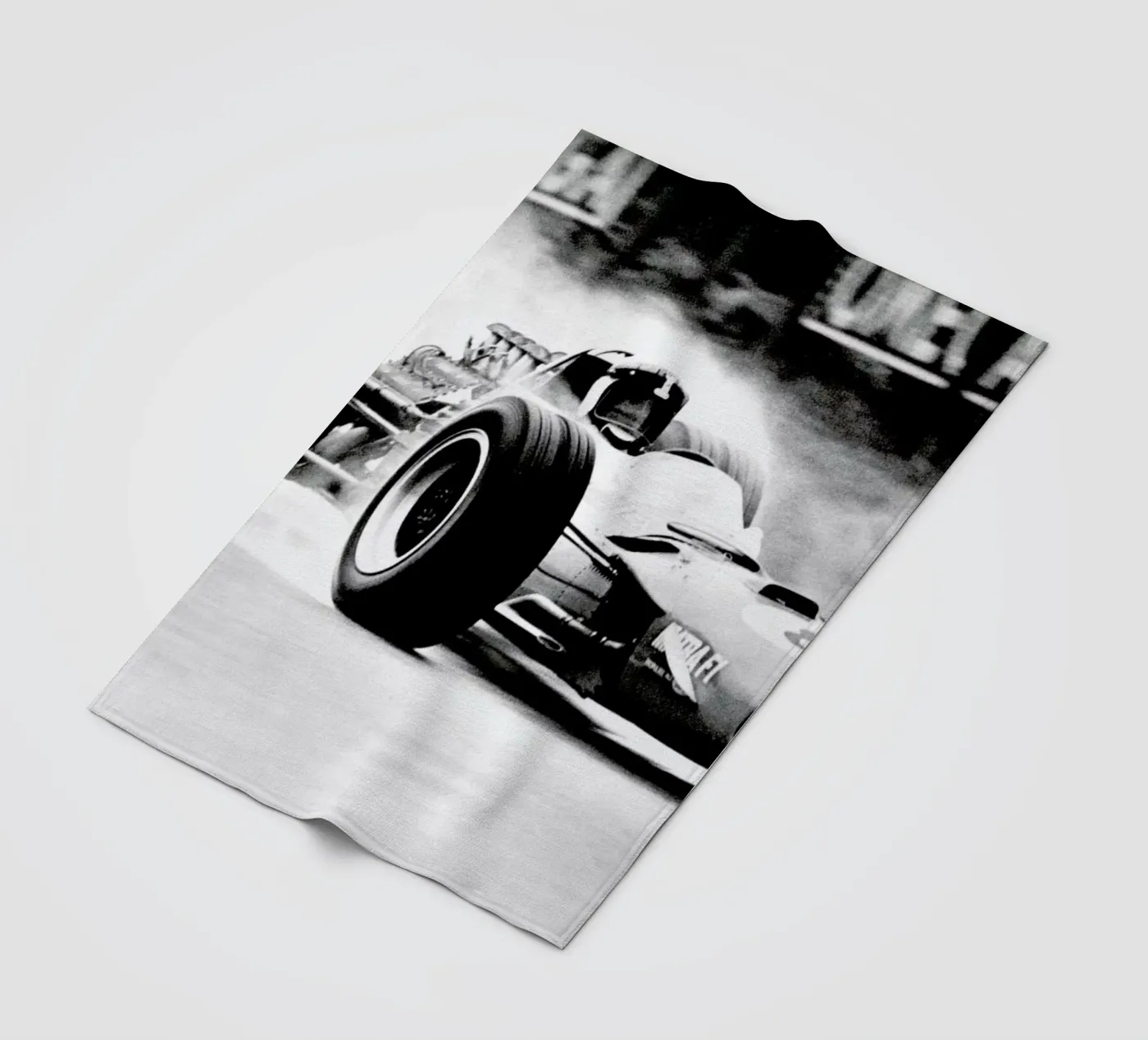 Formula 1 Fleecedecke von Vintage Photography Archive