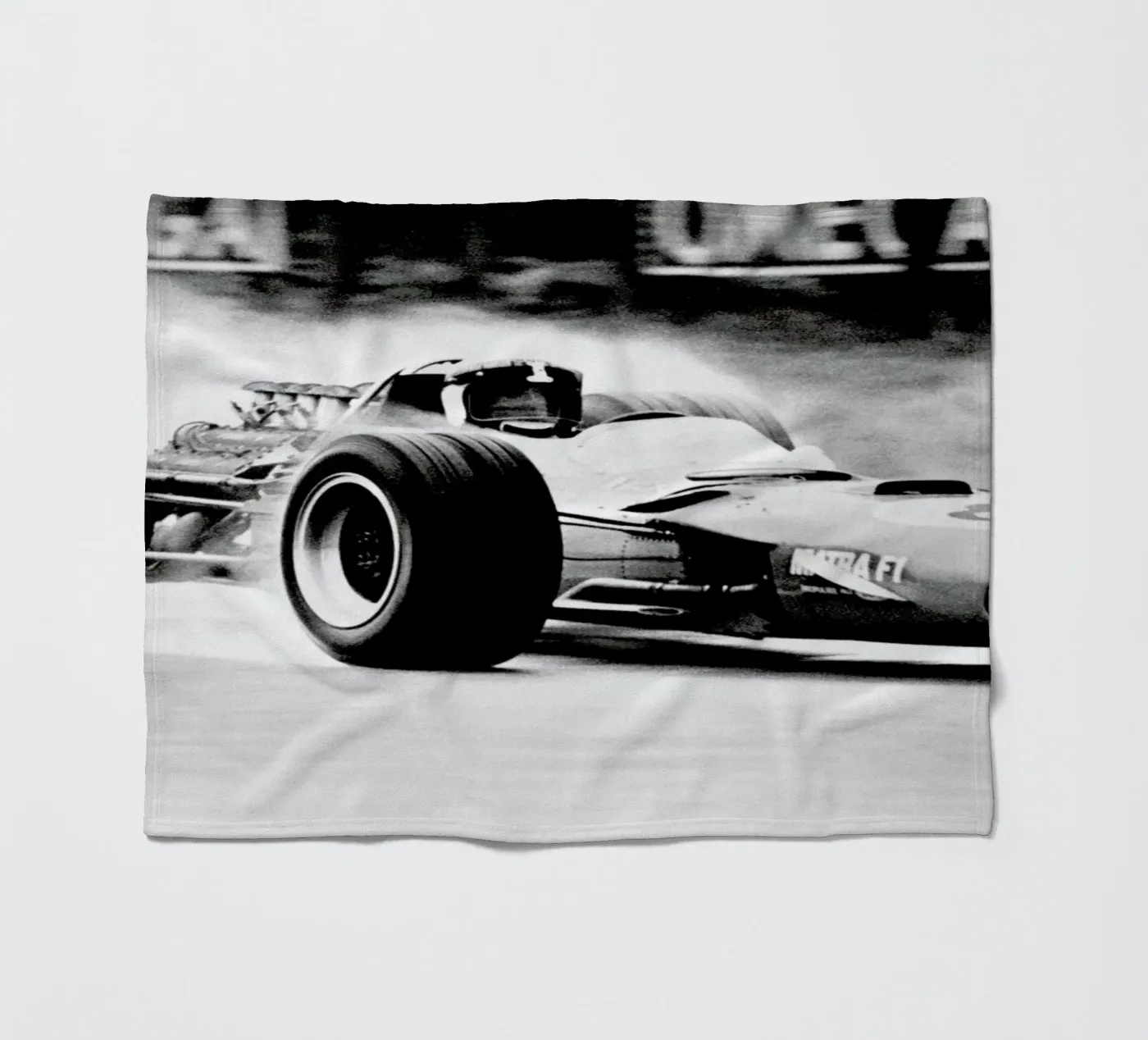 Formula 1 Fleecedecke von Vintage Photography Archive