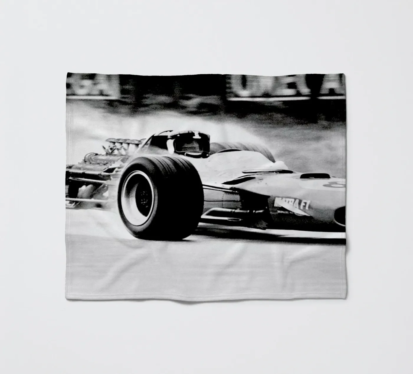 Formula 1 Fleecedecke von Vintage Photography Archive