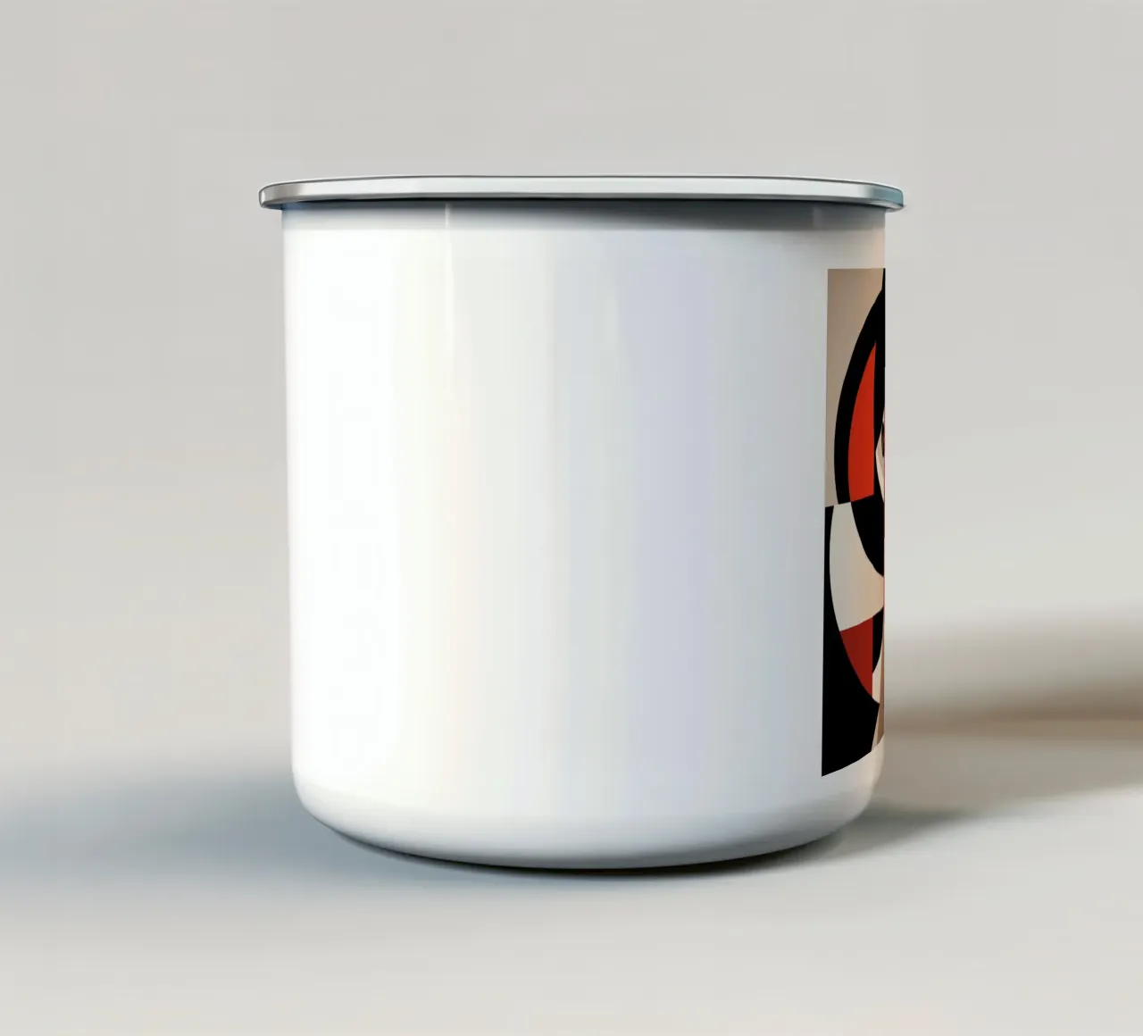 Bauhaus Donna bulgara tazza in smalto da Artful Muse