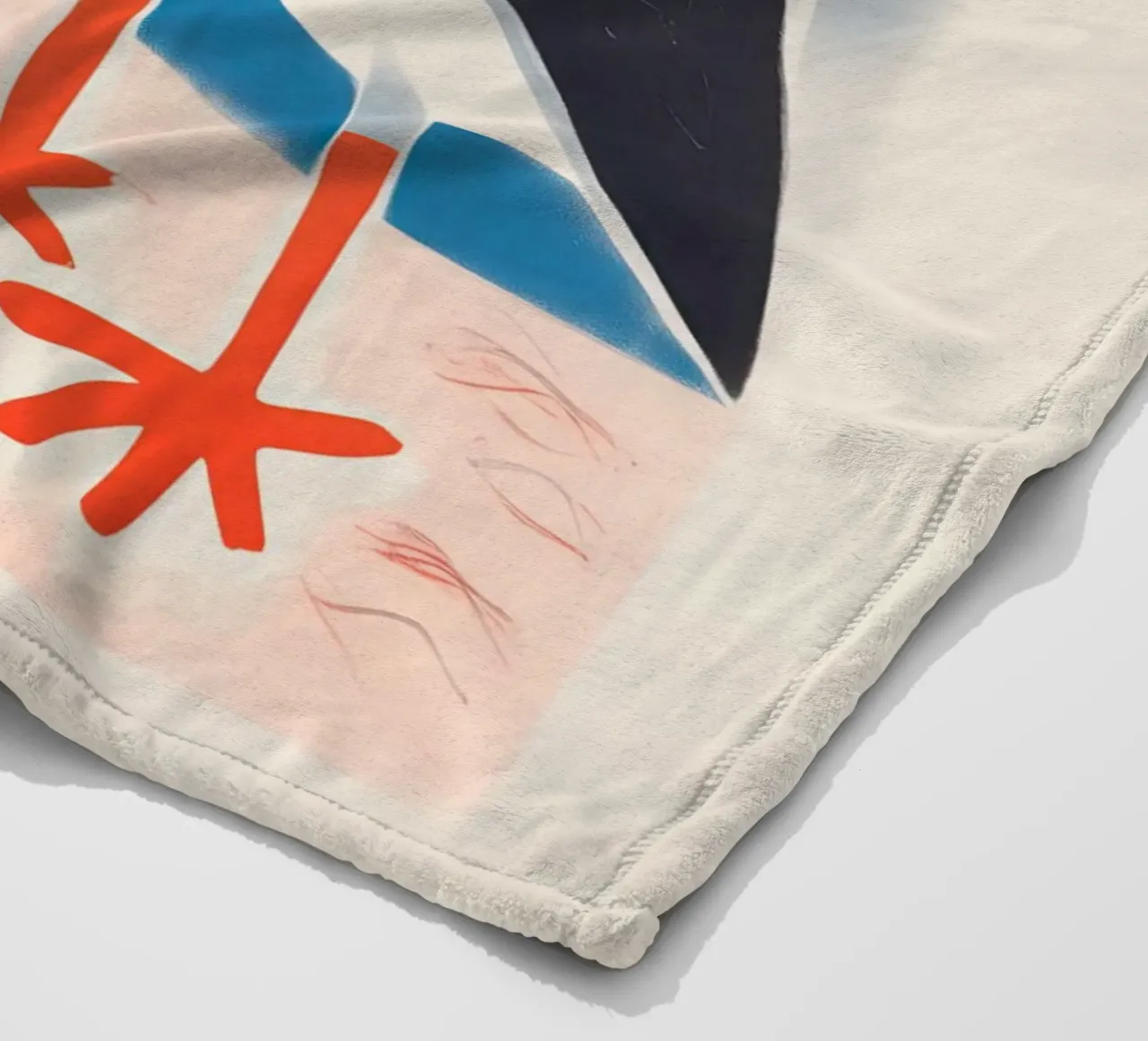 Twee zeemeeuwen in gesprek | Kleurrijke maritieme prints fleecedeken van Autofocus