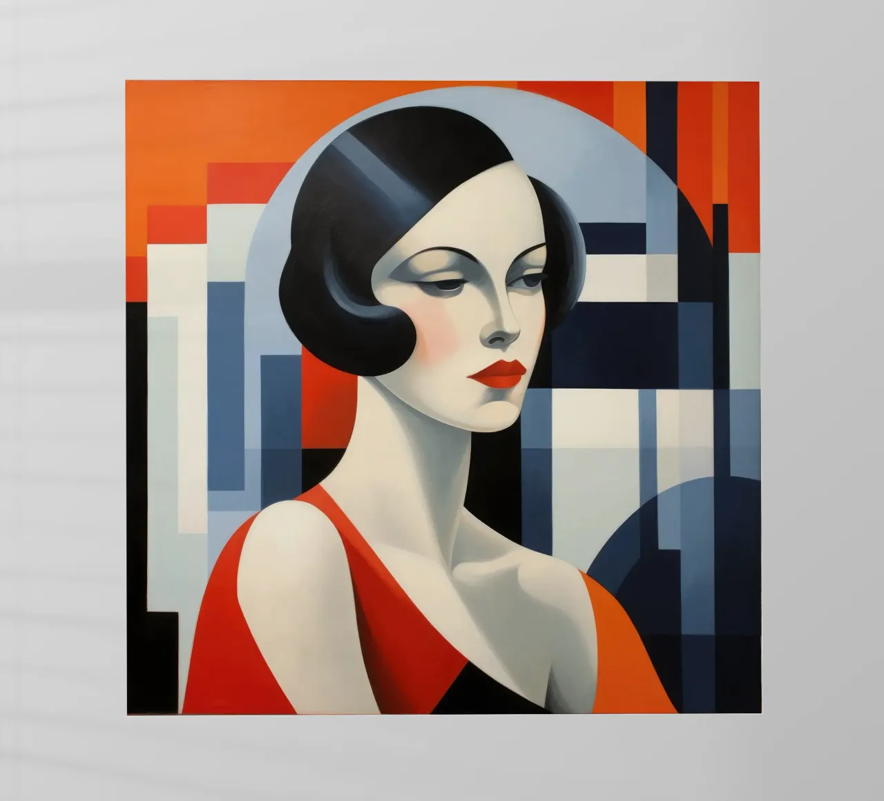 Bauhaus French Woman backlit film by Artful Muse