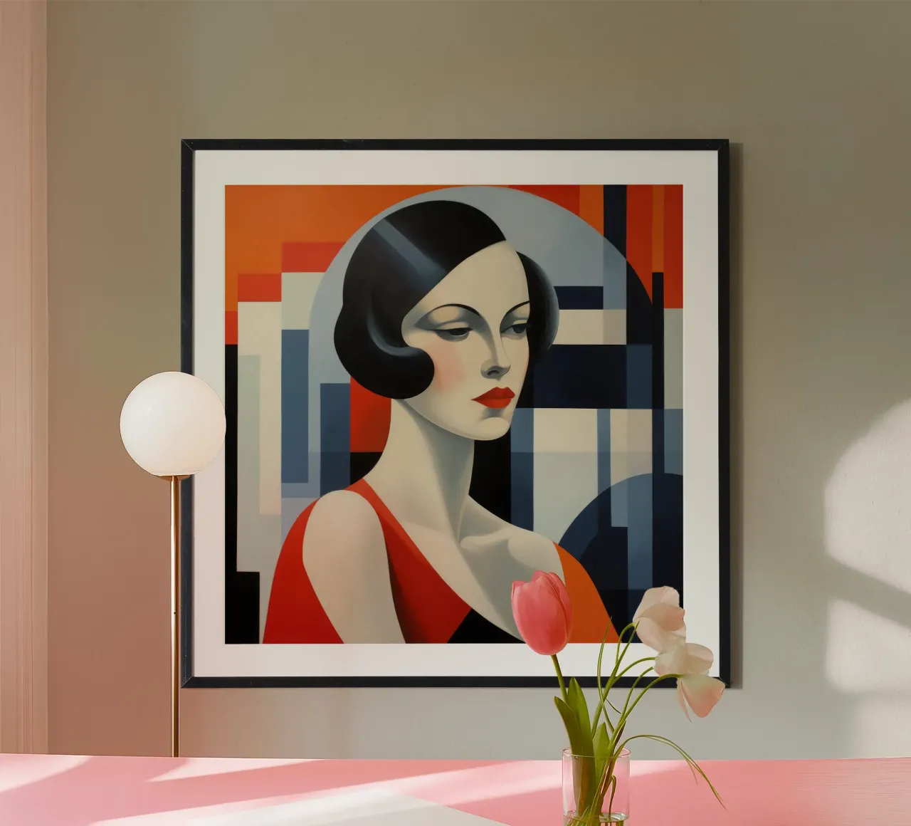 Donna francese Bauhaus carta hahnemühle da Artful Muse