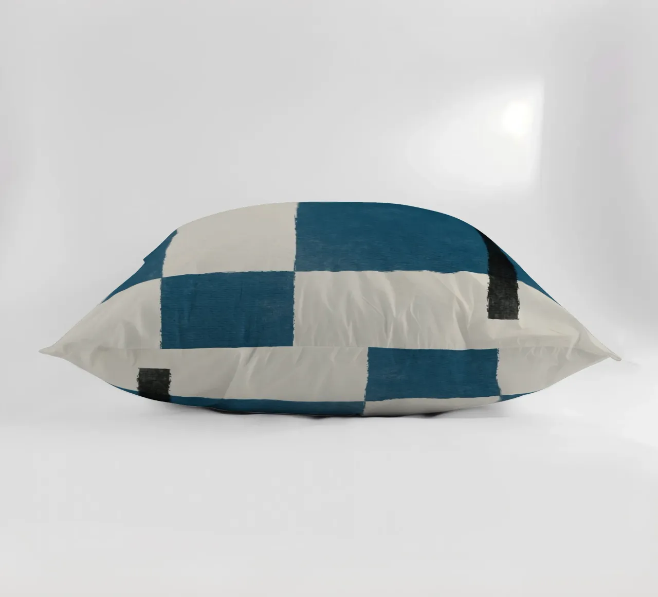 Blue Blocks cuscino da artesutileco