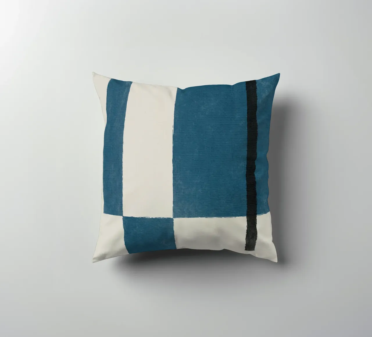 Blue Blocks cuscino da artesutileco