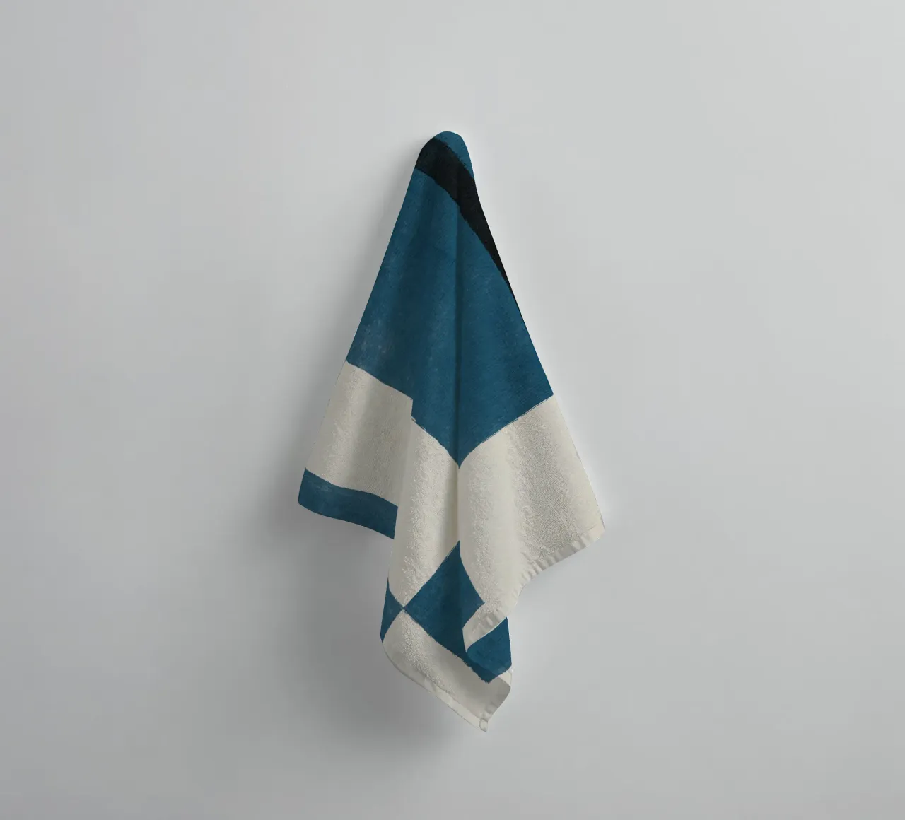 Blue Blocks badhanddoek van artesutileco