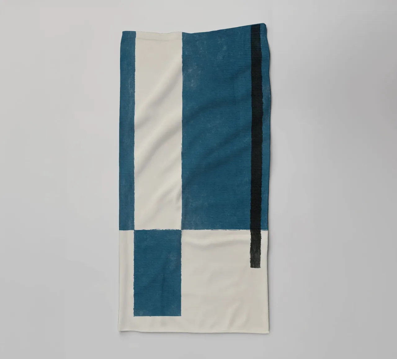 Blue Blocks badhanddoek van artesutileco