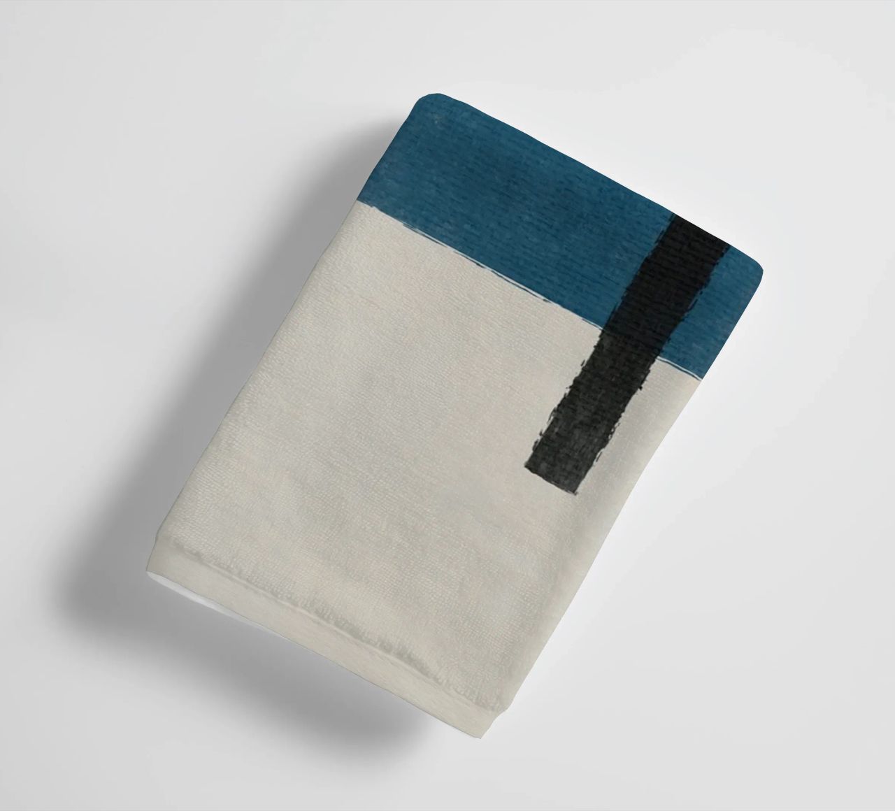 Blue Blocks towel by artesutileco