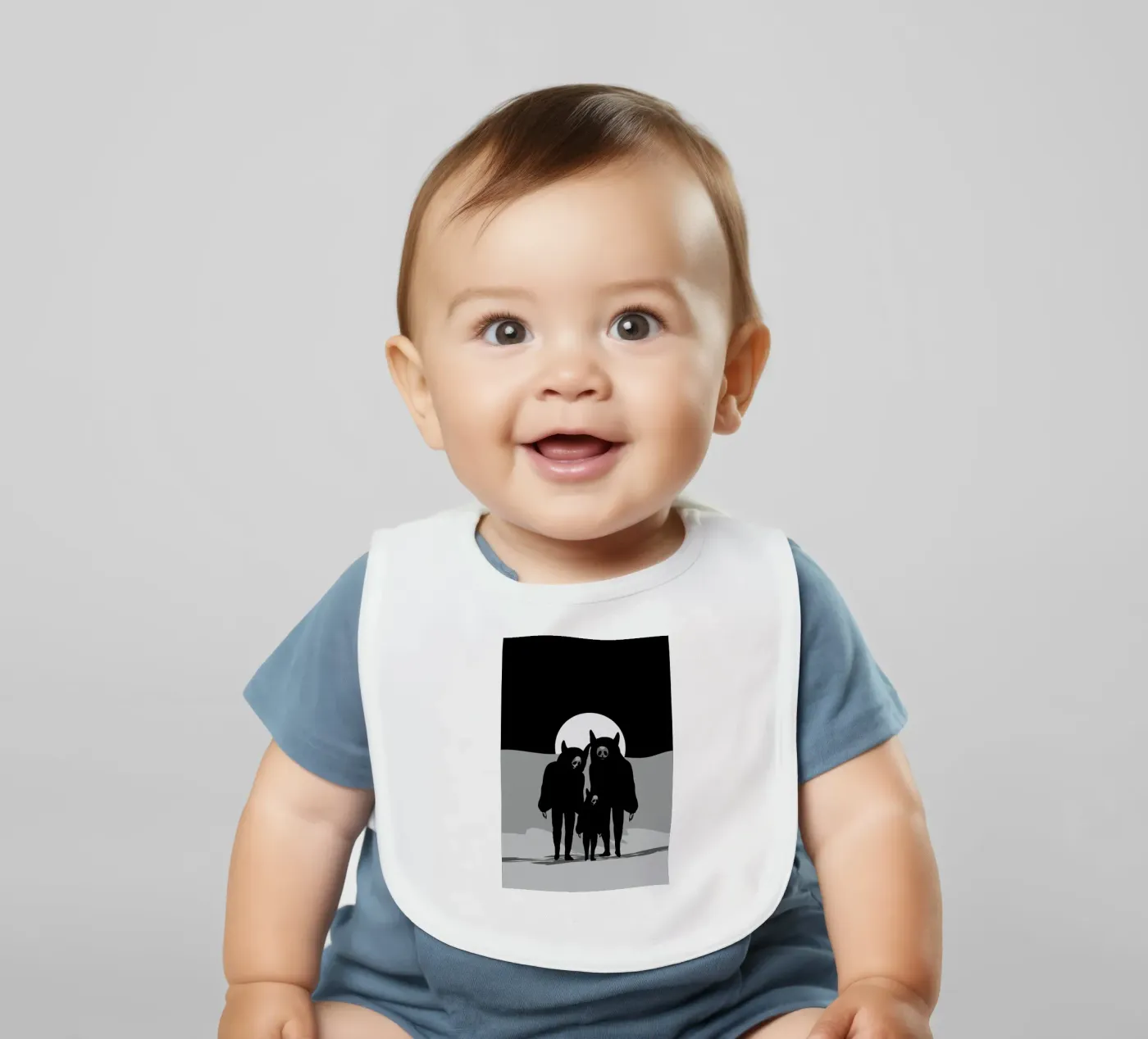 Never Alone baby bib by AS Art